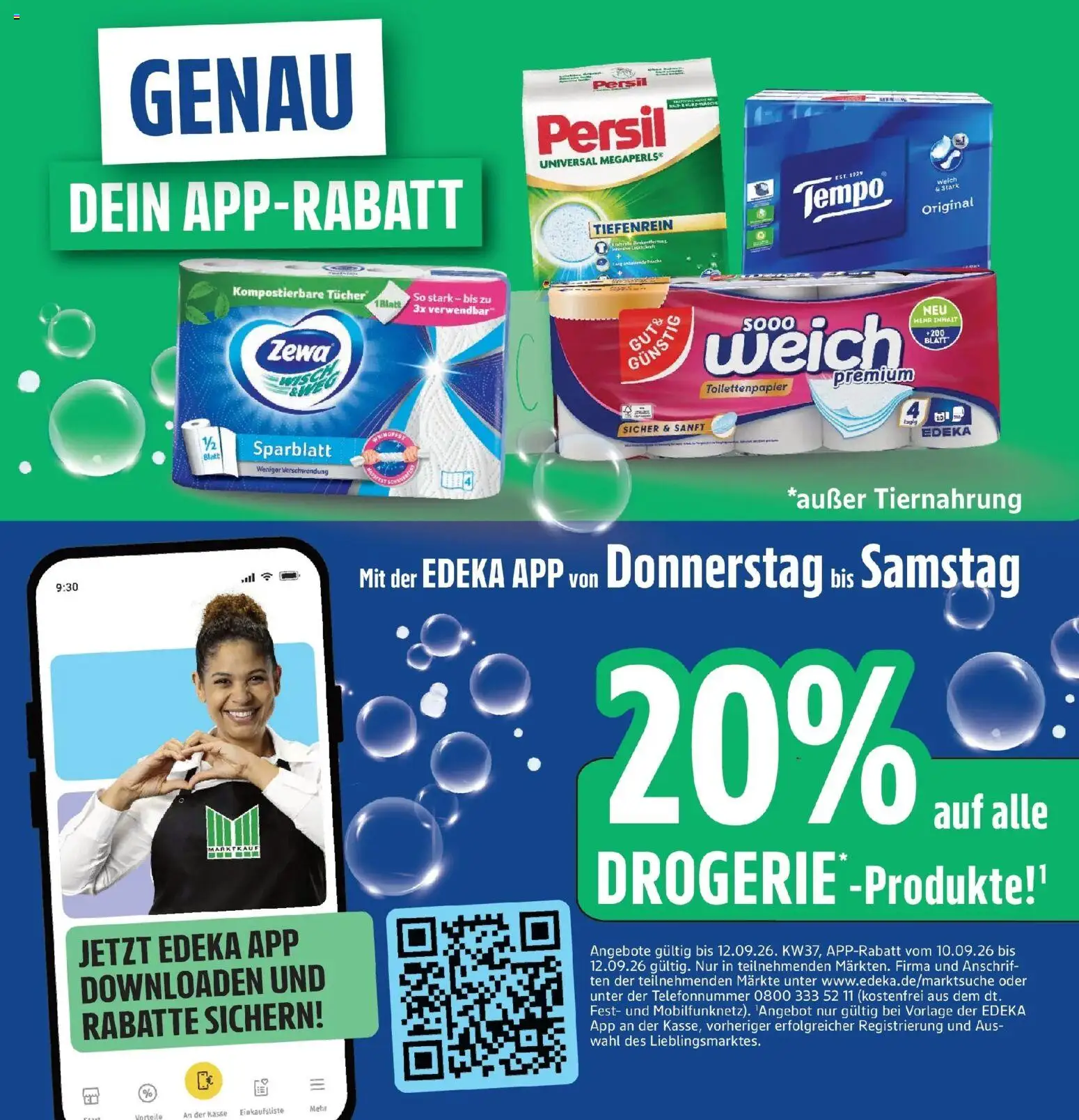 Marktkauf Prospekt Böblingen (ab 07.09.2026) » Angebote online | Seite: 44 | Produkte: Zewa, Tempo, Persil, Toilettenpapier