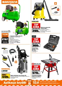 Pogląd oferty "OBI gazetka" - ważna od 09.09.2026 | Strona: 14 | Produkty: Narzędzia, Myjka ciśnieniowa, Odkurzacz, Kompresor