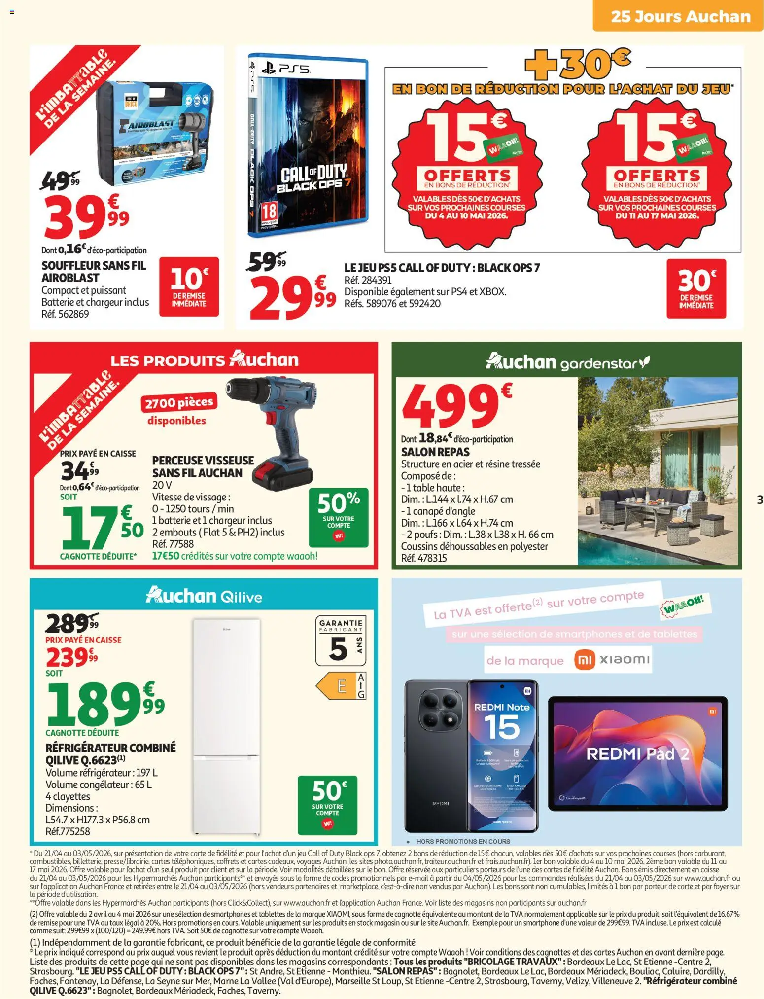 {H1} | Page: 5 | Produits: Congélateur, Canapé, Perceuse Visseuse, Batterie
