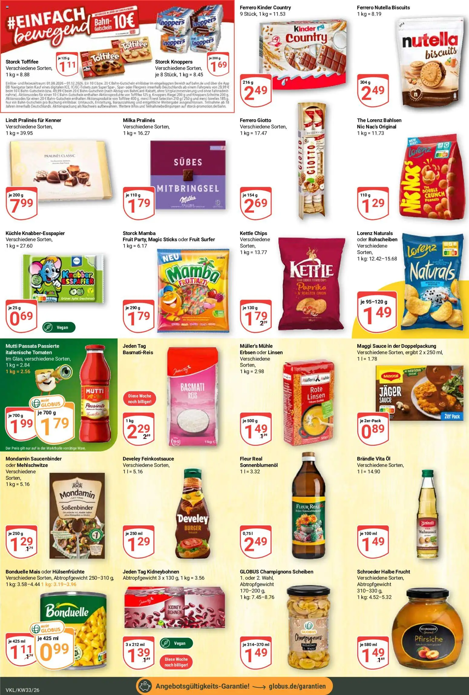 Globus Prospekt Völklingen – gültig ab 10.08.2026 | Seite: 15 | Produkte: Mais, Champignons, Chips, Erbsen