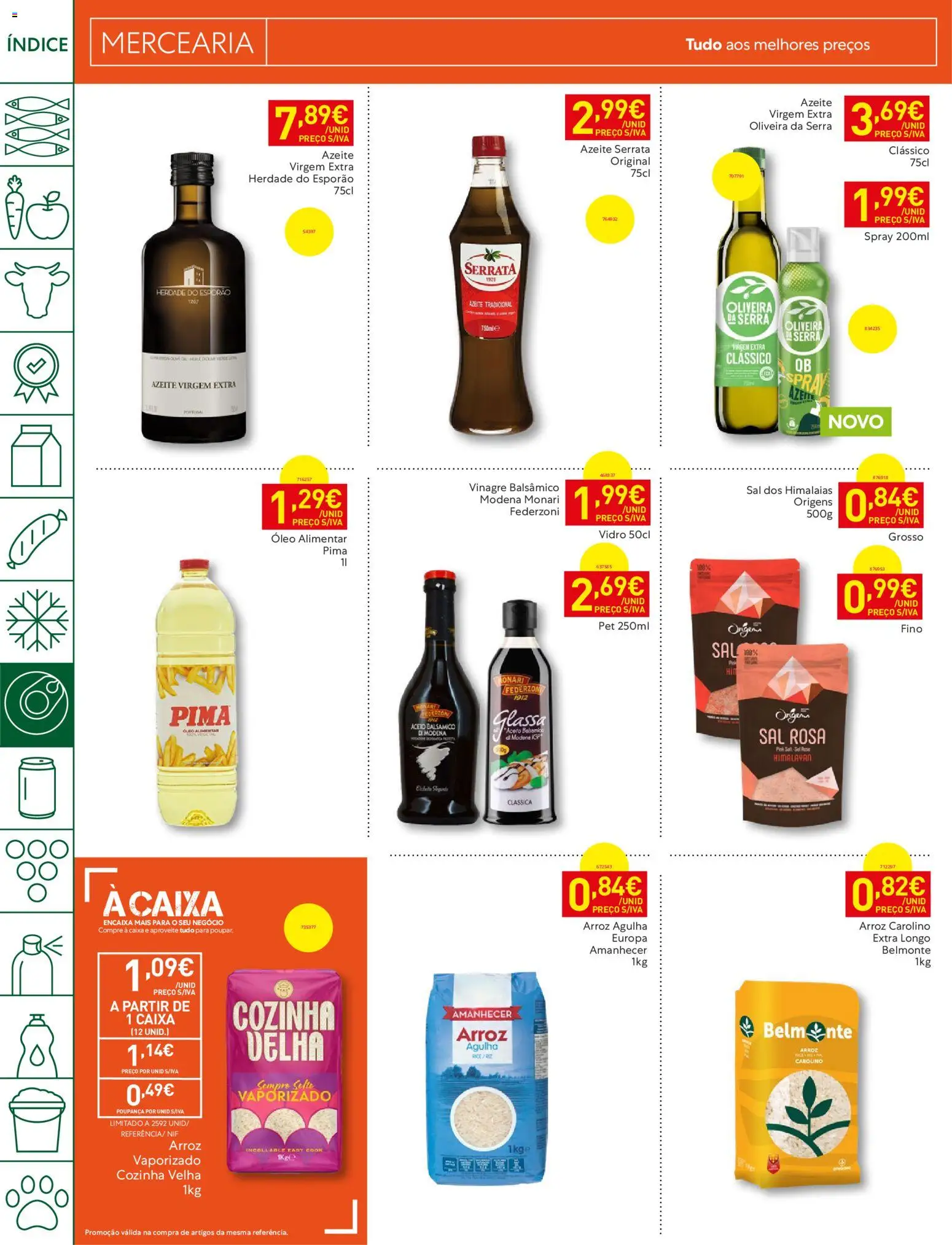 Recheio folheto │ válido de 21/07/2026 | Página: 16 | Produtos: Vinagre, Vinagre balsâmico, Azeite, Caixa