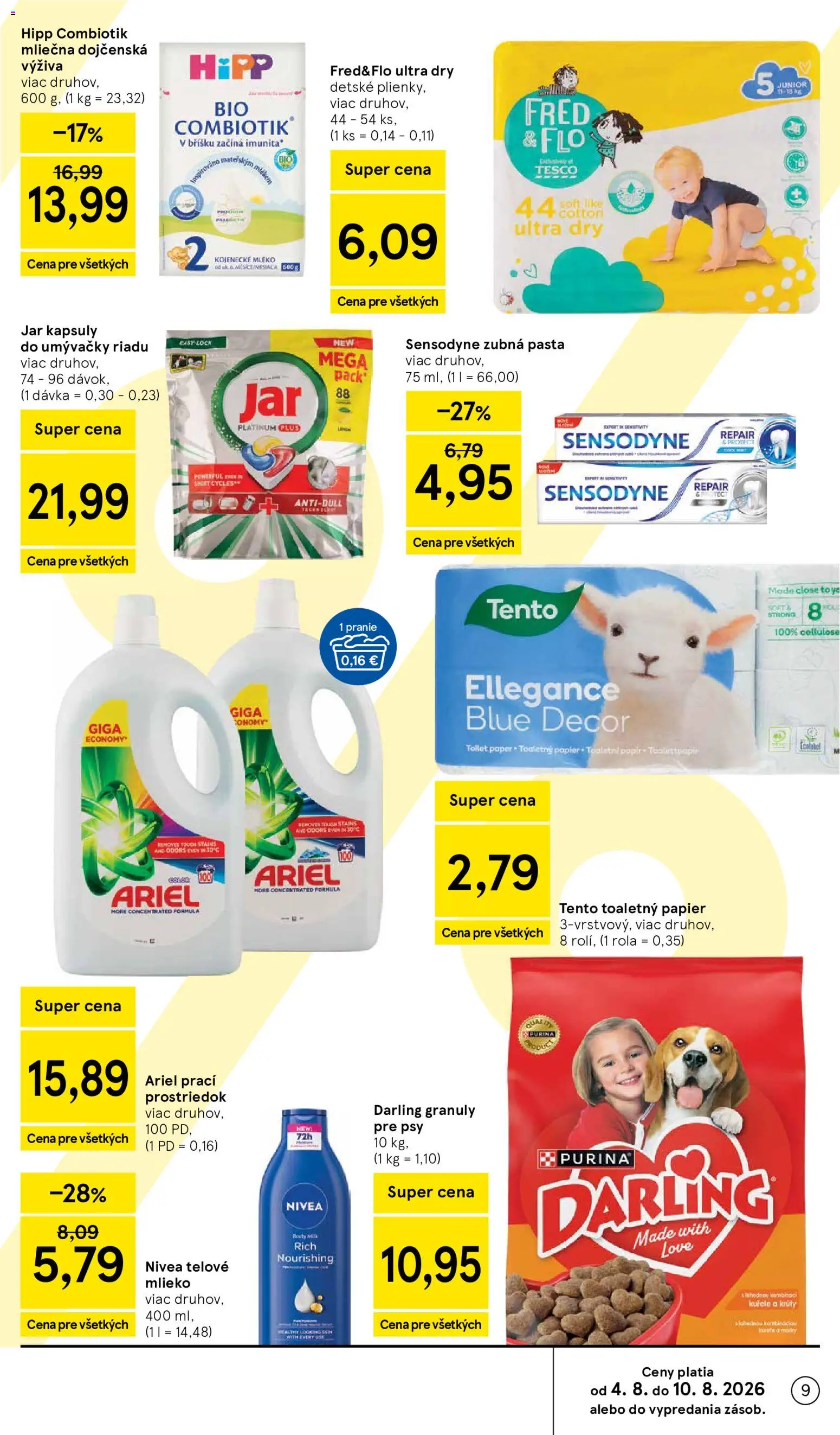 Nové Tesco akcie – leták je platný od 05.08.2026 | Strana: 9