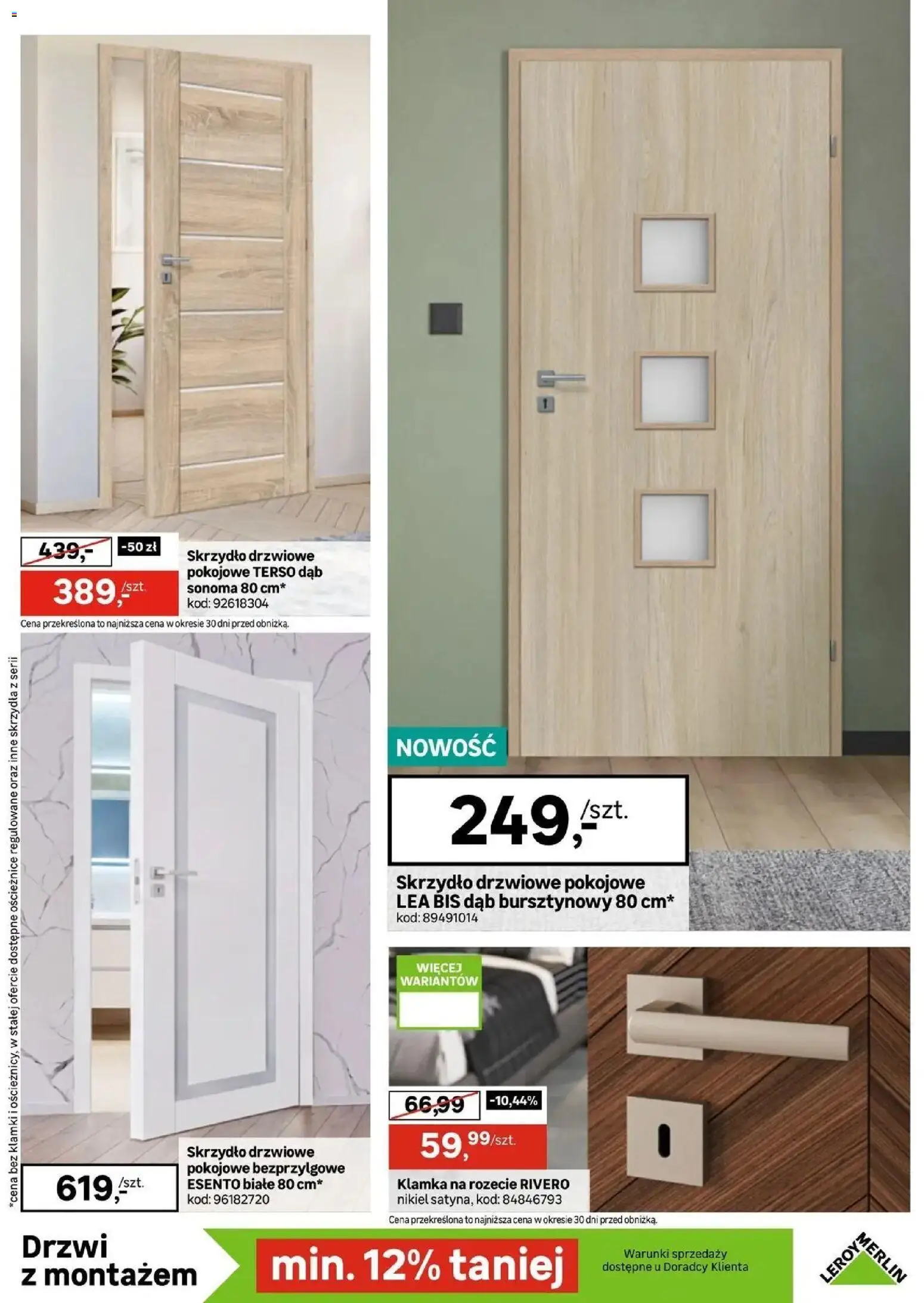 Leroy Merlin aktualna gazetka od (30.09.2026 - 20.10.2026) | Strona: 19 | Produkty: Drzwi