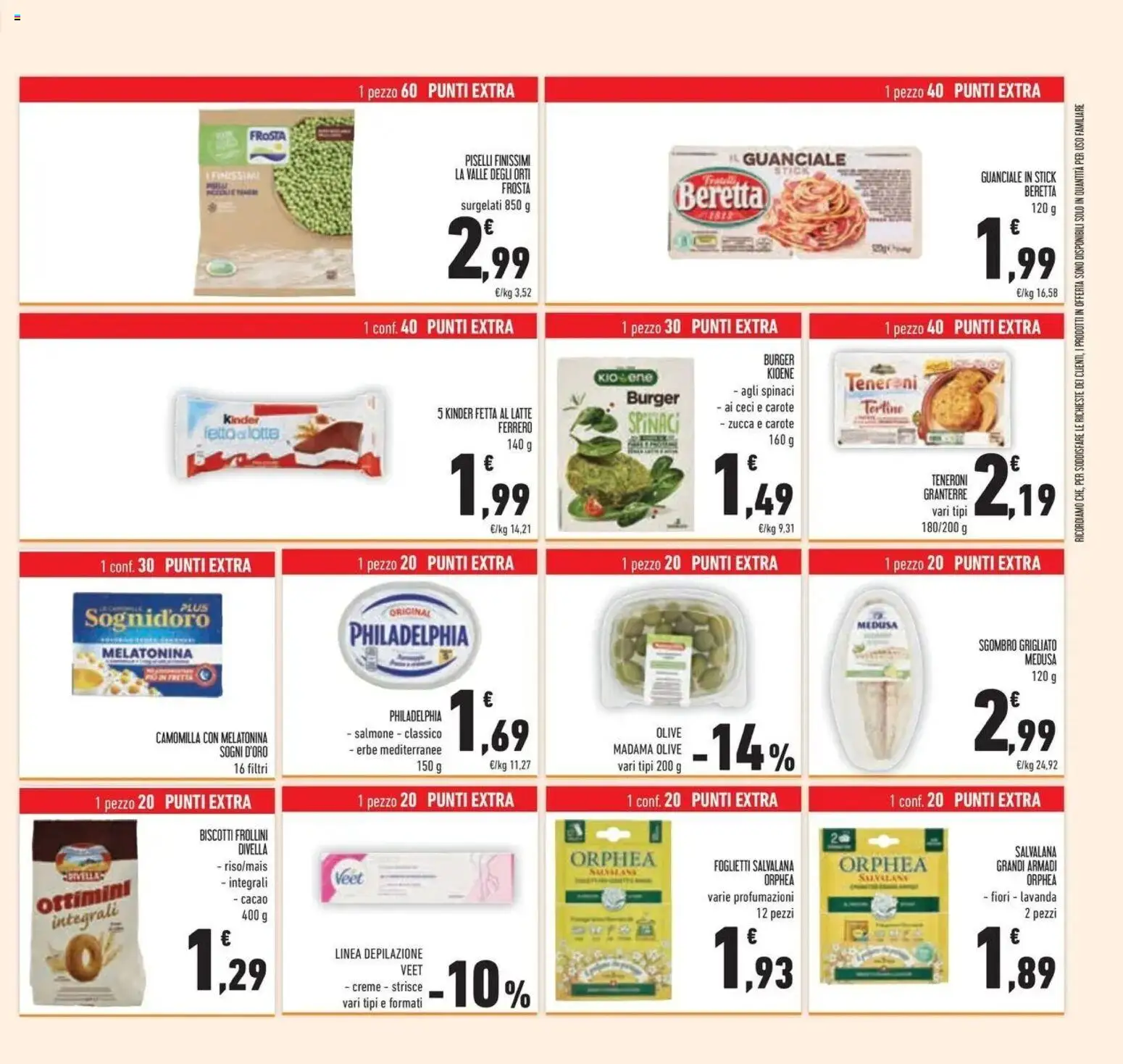 Volantino Conad del 08.04.2026 | Pagina: 37 | Prodotti: Salmone, Spinaci, Piselli, Guanciale