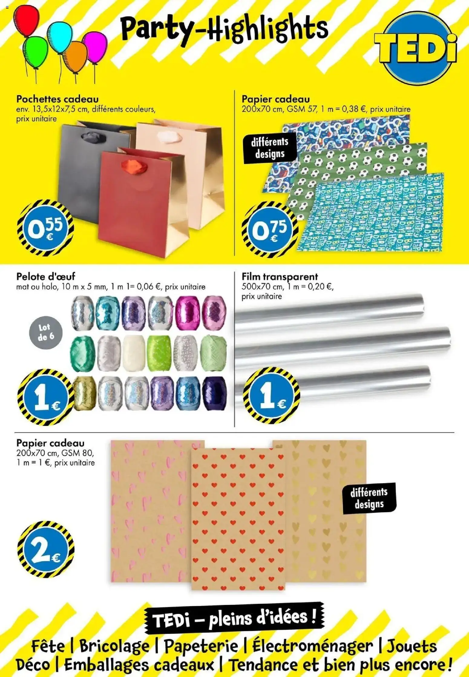 TEDi catalogue La Roche Sur Yon à partir du 04/09/2026 - promo en ligne | Page: 17 | Produits: Bricolage, Jouets, Papier cadeau