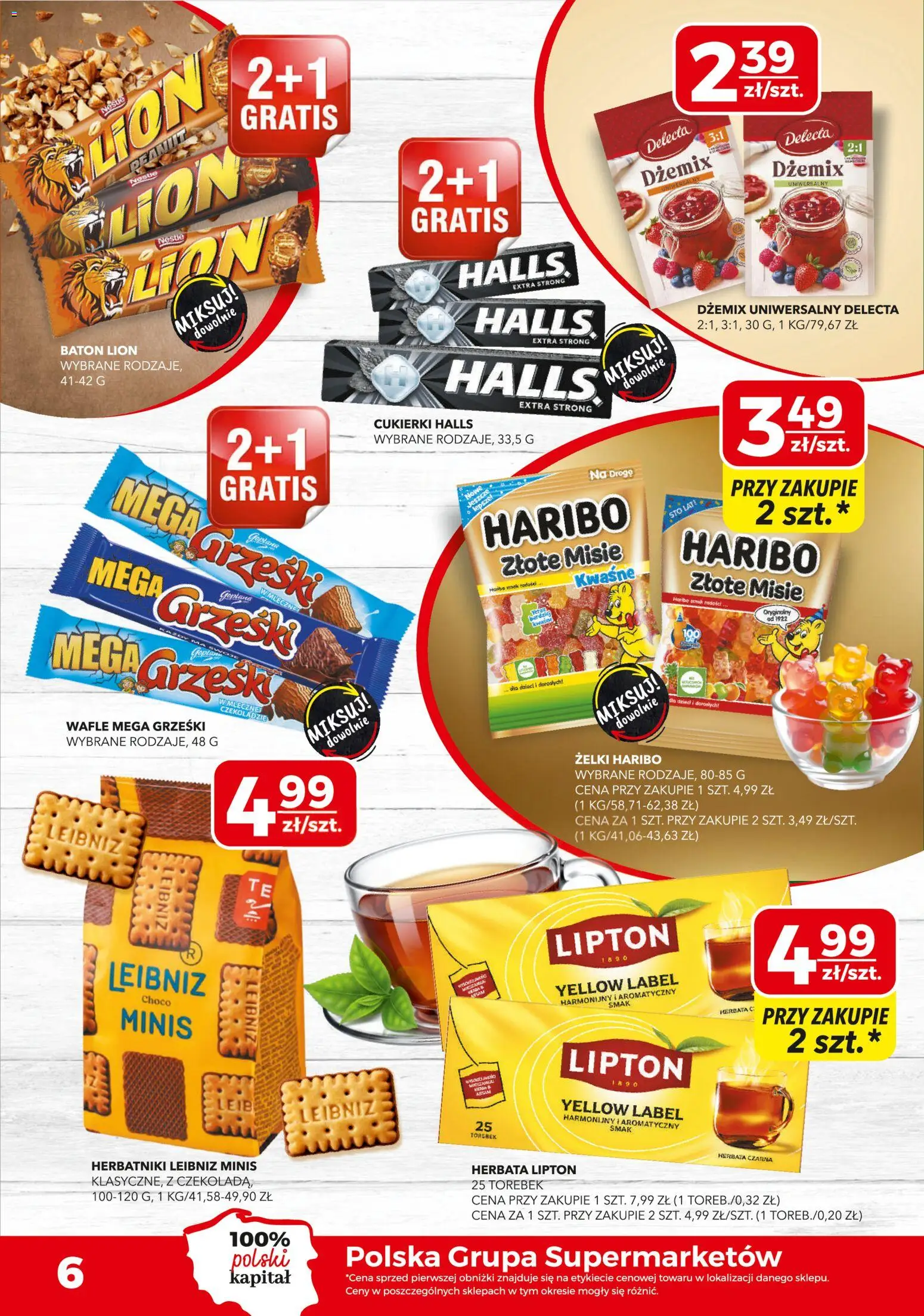 Top Market gazetka od 02.06.2026 | Strona: 6 | Produkty: Herbata lipton, Żelki, Herbata, Cukierki