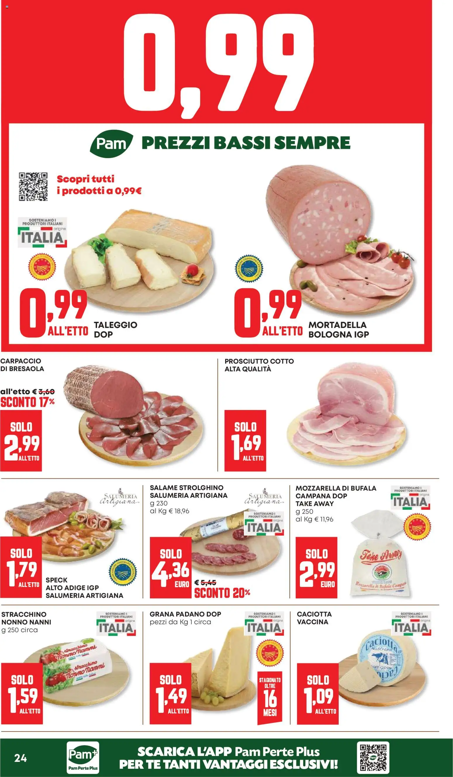 Volantino Panorama del 07.05.2026 | Pagina: 24 | Prodotti: Speck, Prosciutto Cotto, Mozzarella, Mortadella