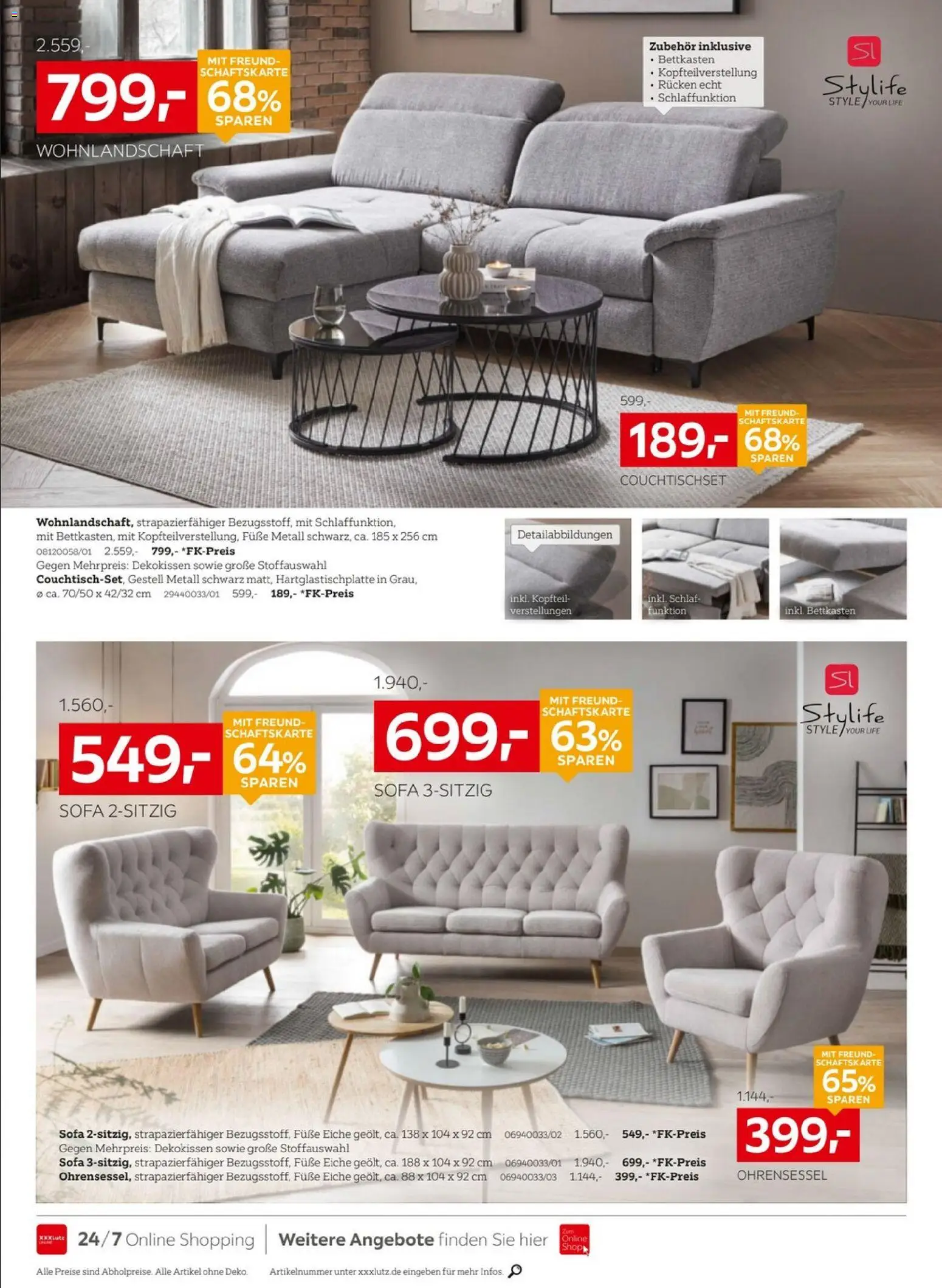 XXXLutz Red Shopping Week – gültig ab 03.10.2026 | Seite: 5 | Produkte: Wohnlandschaft, Sofa