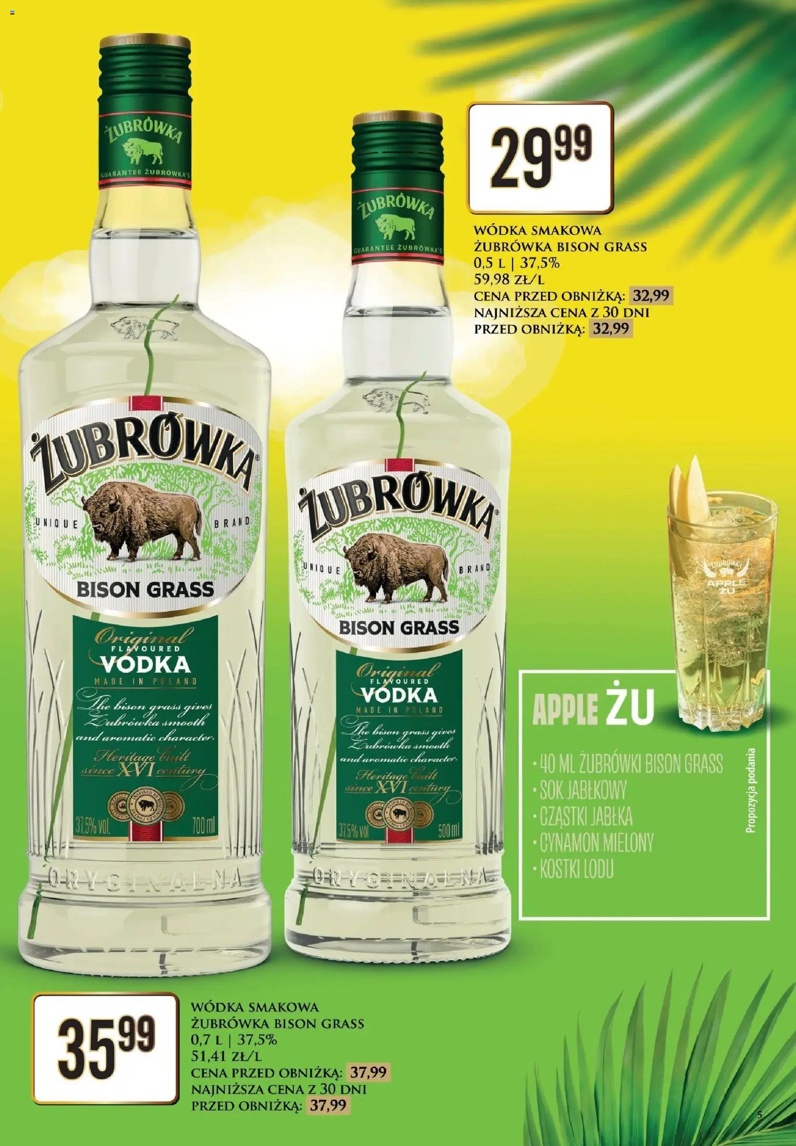 Dino gazetka alkoholowa od 17.07.2026 | Strona: 5 | Produkty: Cynamon, Vodka, Sok, Wódka