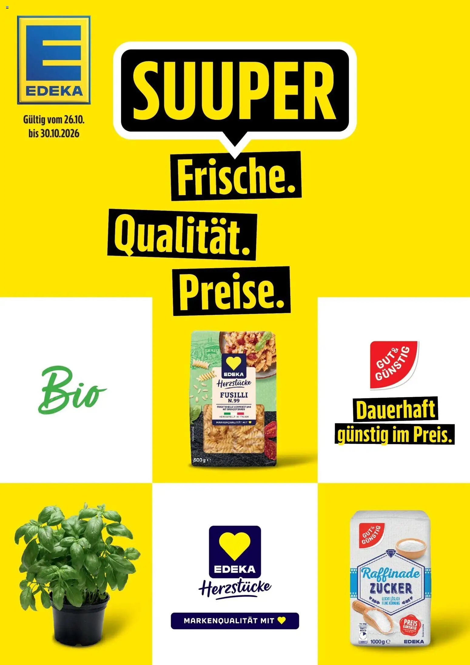 Edeka Prospekt Güstrow (ab 26.10.2026) » Angebote Online | Seite: 1 | Produkte: Zucker