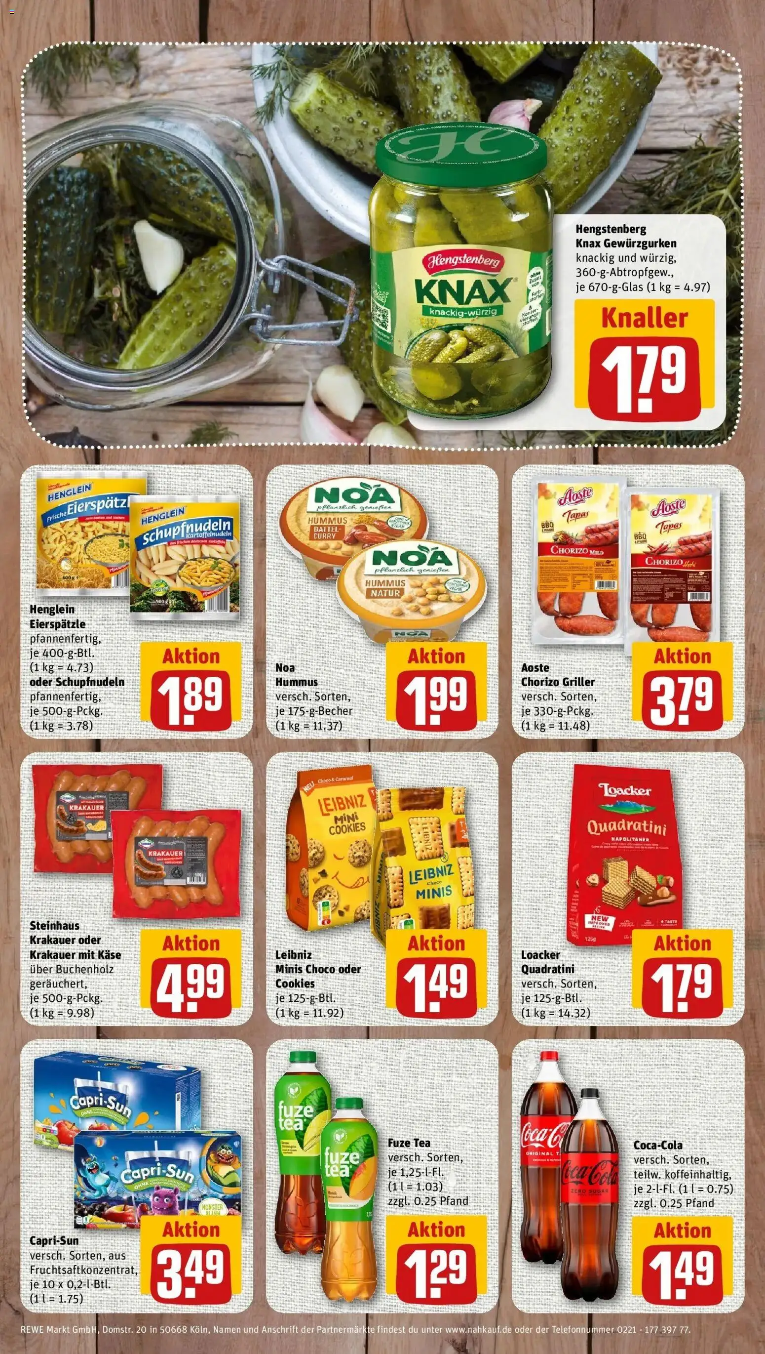 Rewe Prospekt Weiden – gültig ab 10.08.2026 | Seite: 8 | Produkte: Fuze tea, Käse, Hummus, Griller