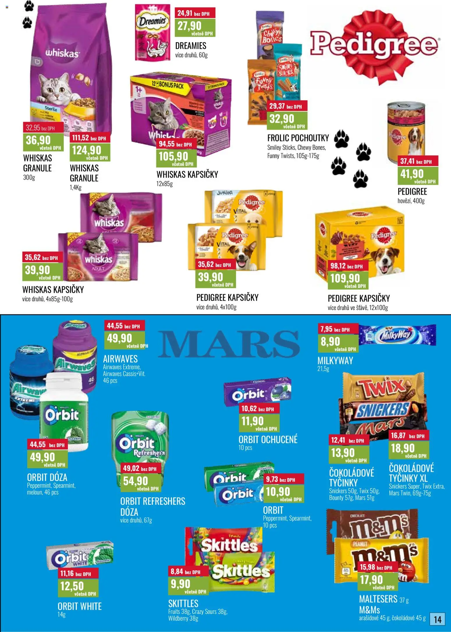 Ratio leták od 01.09.2026 | Strana: 15 | Produkty: Granule, Skittles, Pedigree kapsičky, Kapsičky