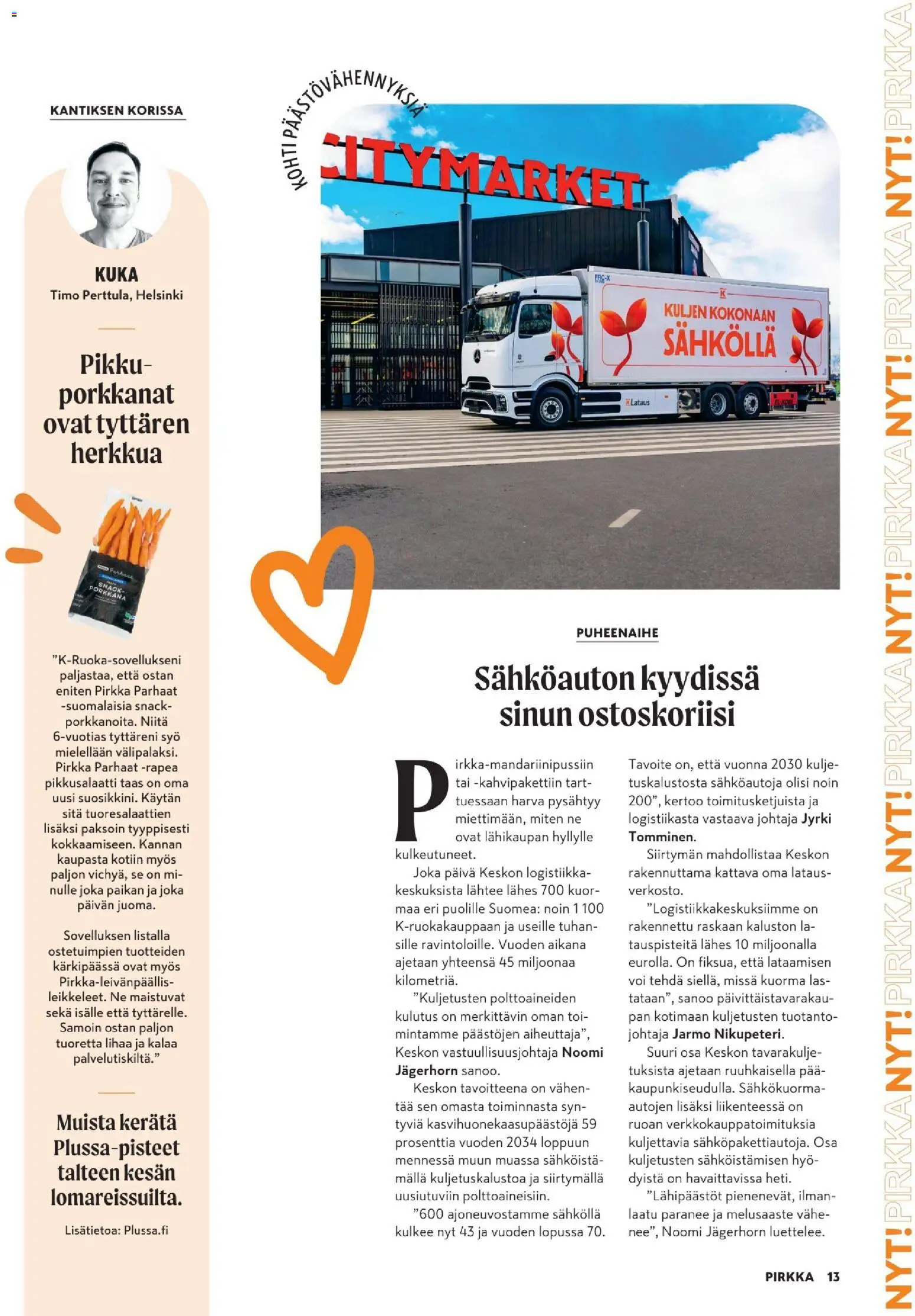 K-Citymarket tarjoukset - Pirkka – voimassa 10.06.2026 alkaen | Sivu: 13 | Tuotteet: Voi, Porkkana