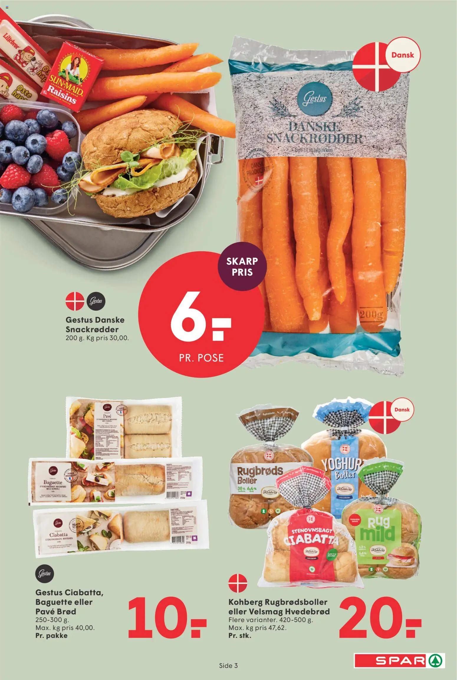 Spar tilbudsavis – gyldig fra 14/08/2026 | Side: 3 | Produkter: Brød