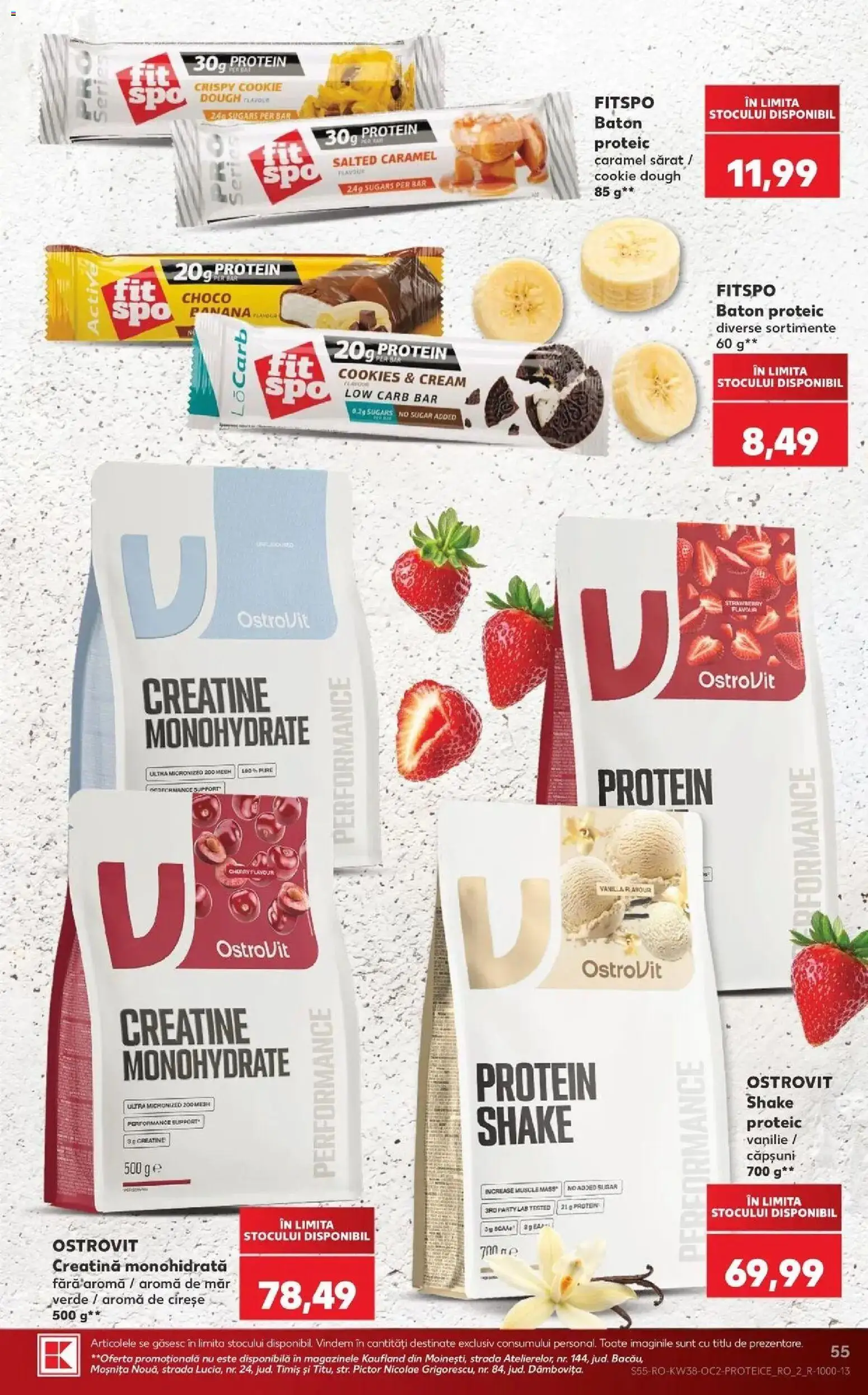 Kaufland Satu Mare 16.09.2026 - Revista si Oferta | Pagină: 55 | Produse: Active, Căpșuni, Cireșe, Shake