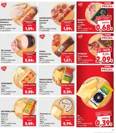 PISINIUM Pršut Ruža 100 g, Sliced prosciutto, with a -36% discount. - Pregled kataloga iz trgovine Kaufland, vrijedi od 03.06.2026 | Stranica: 11