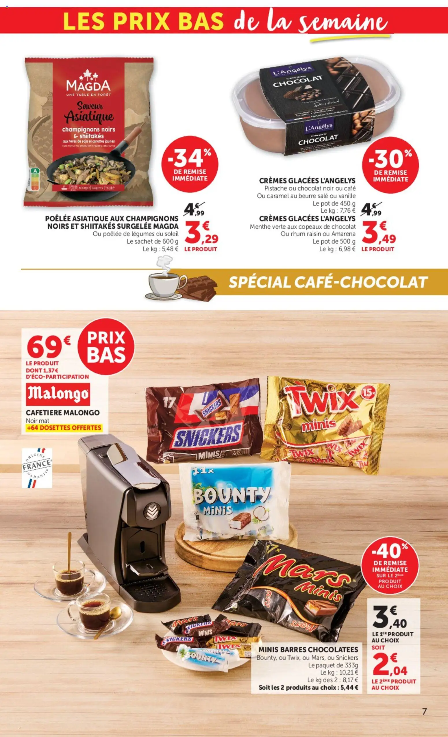 {H1} | Page: 7 | Produits: Cafetière, Malongo, Raisin, Rhum