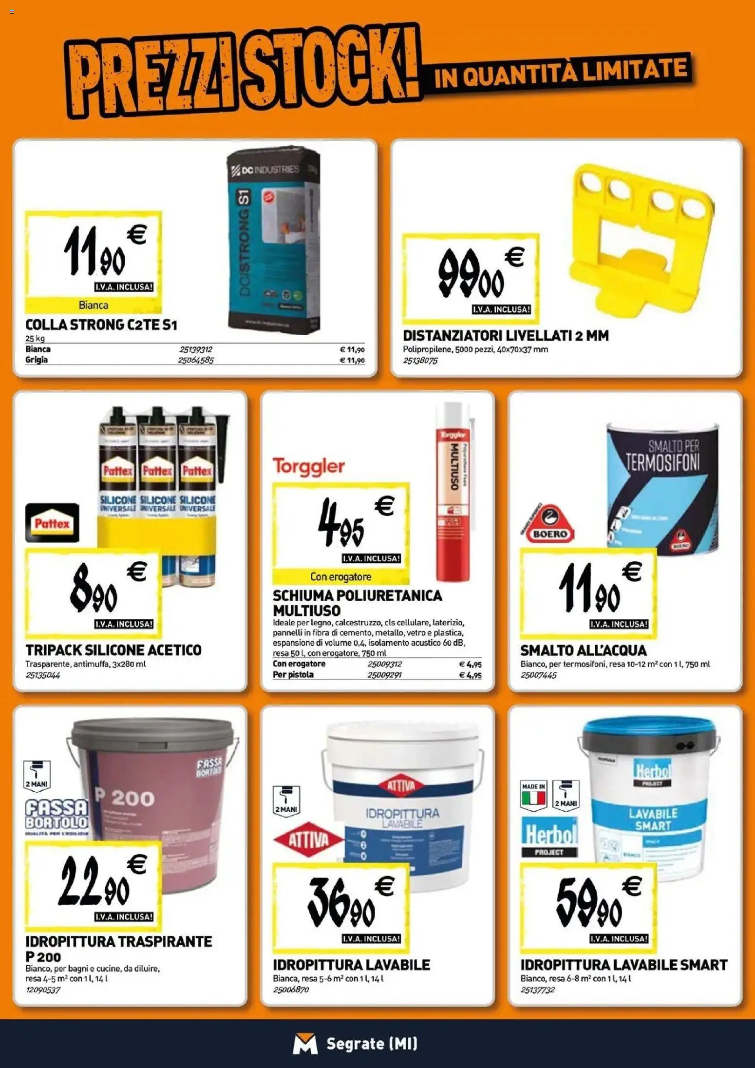 Volantino TECNOMAT del 30/07/2026 | Pagina: 12 | Prodotti: Schiuma, Colla, Silicone