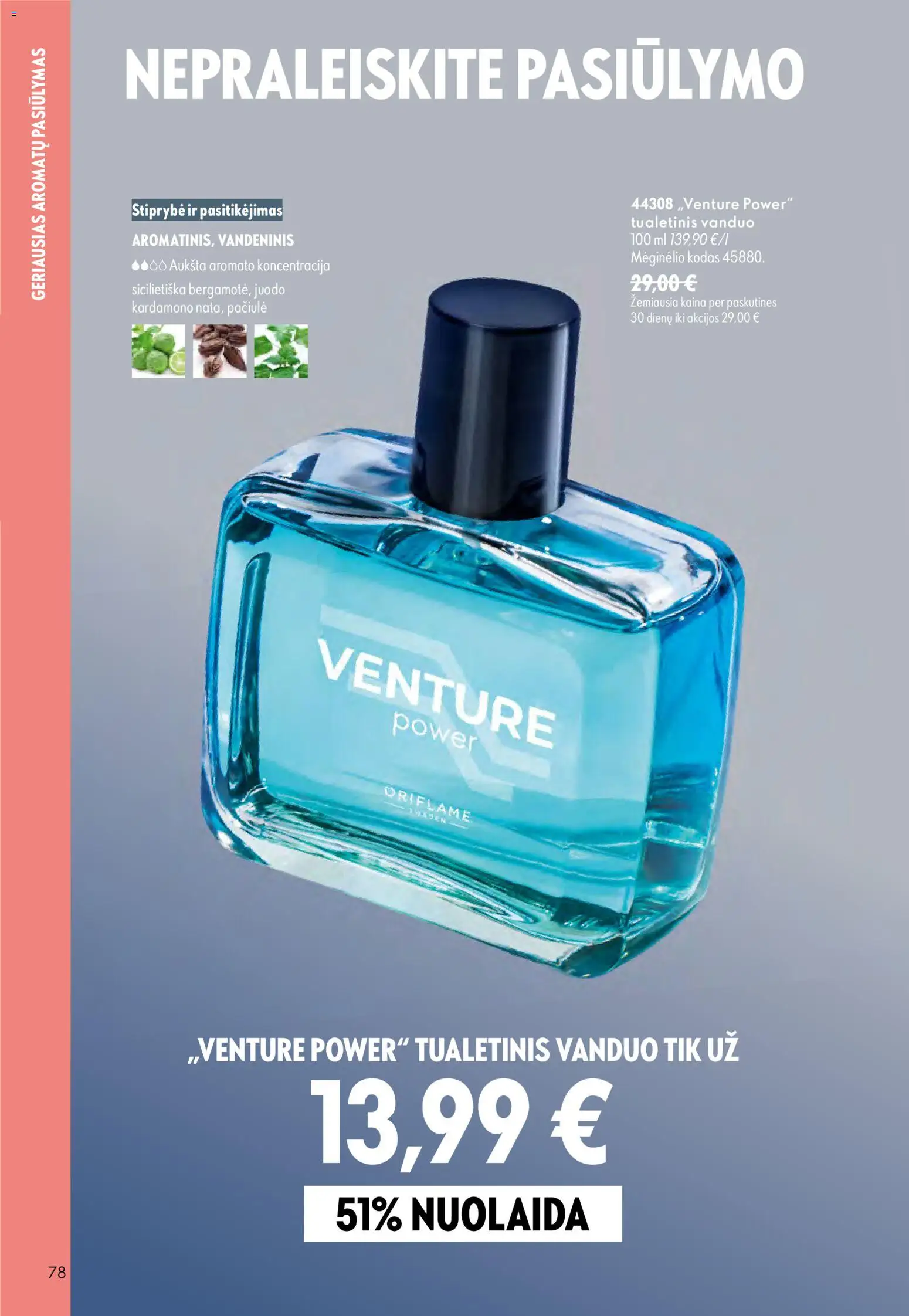 Oriflame akcijos nuo 2026.08.05 | Puslapis: 78 | Prekių: Tualetinis vanduo