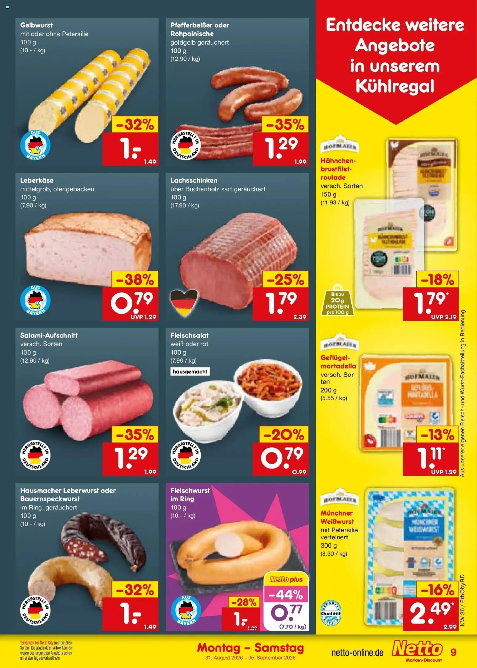 Netto Marken-Discount Prospekt Ergolding – gültig ab 31.08.2026 | Seite: 11 | Produkte: Hahnchen, Weißwurst, Petersilie, Fleisch