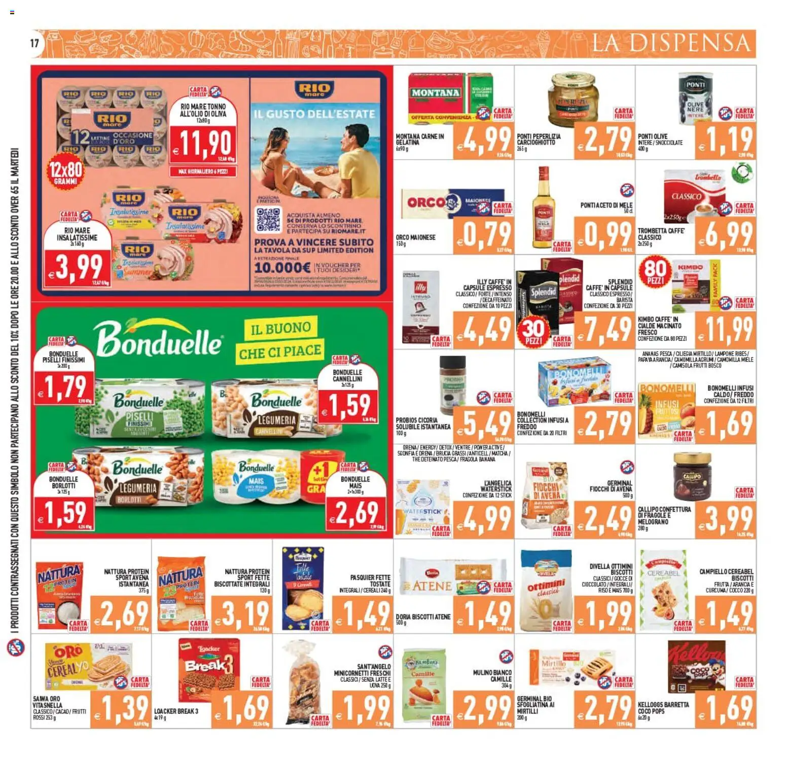 Volantino PIM Supermercati del 22/07/2026 | Pagina: 17 | Prodotti: Agrumi, Tonno, Barretta, Cocco
