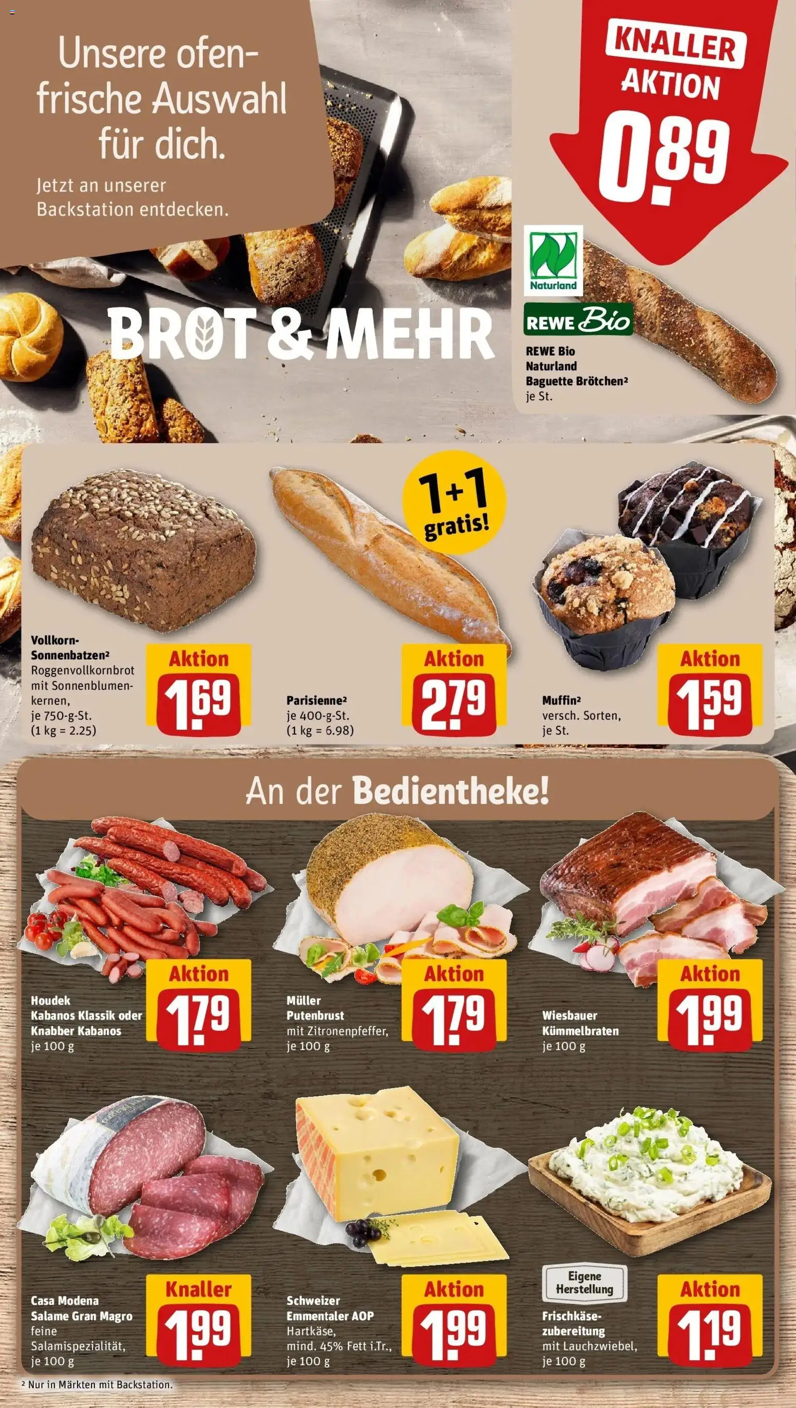 REWE Prospekt ab 21.09.2026 zum Blättern » Angebote | Seite: 17 | Produkte: Putenbrust, Ofen, Baguette, Frischkase