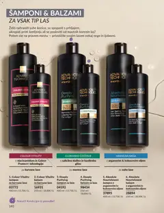 Avon katalog akcije – veljaven od 01.08.2026 | Stran: 140 | Izdelki: Sampon, Balzam za lase