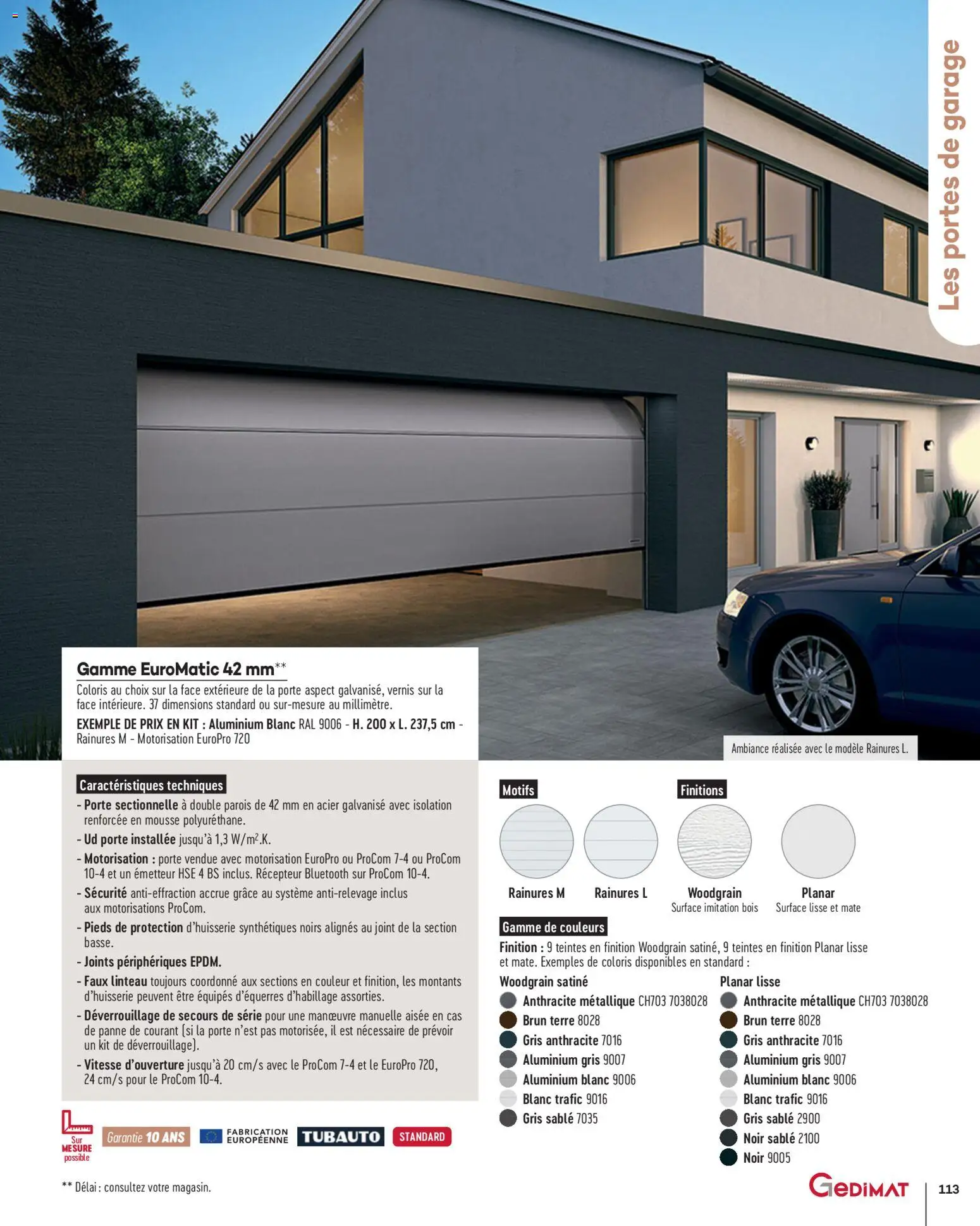 {H1} | Page: 113 | Produits: Mousse, Porte, Portes