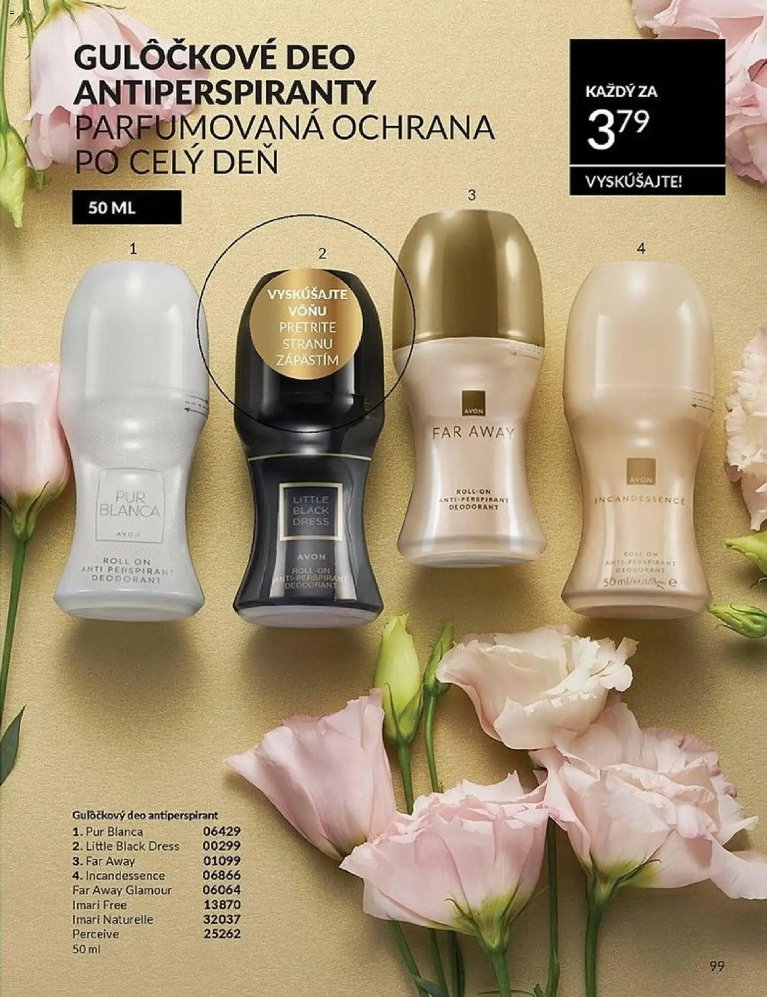 Nové Avon akcie – leták je platný od 01.06.2026 | Strana: 99 | Produkty: Antiperspirant
