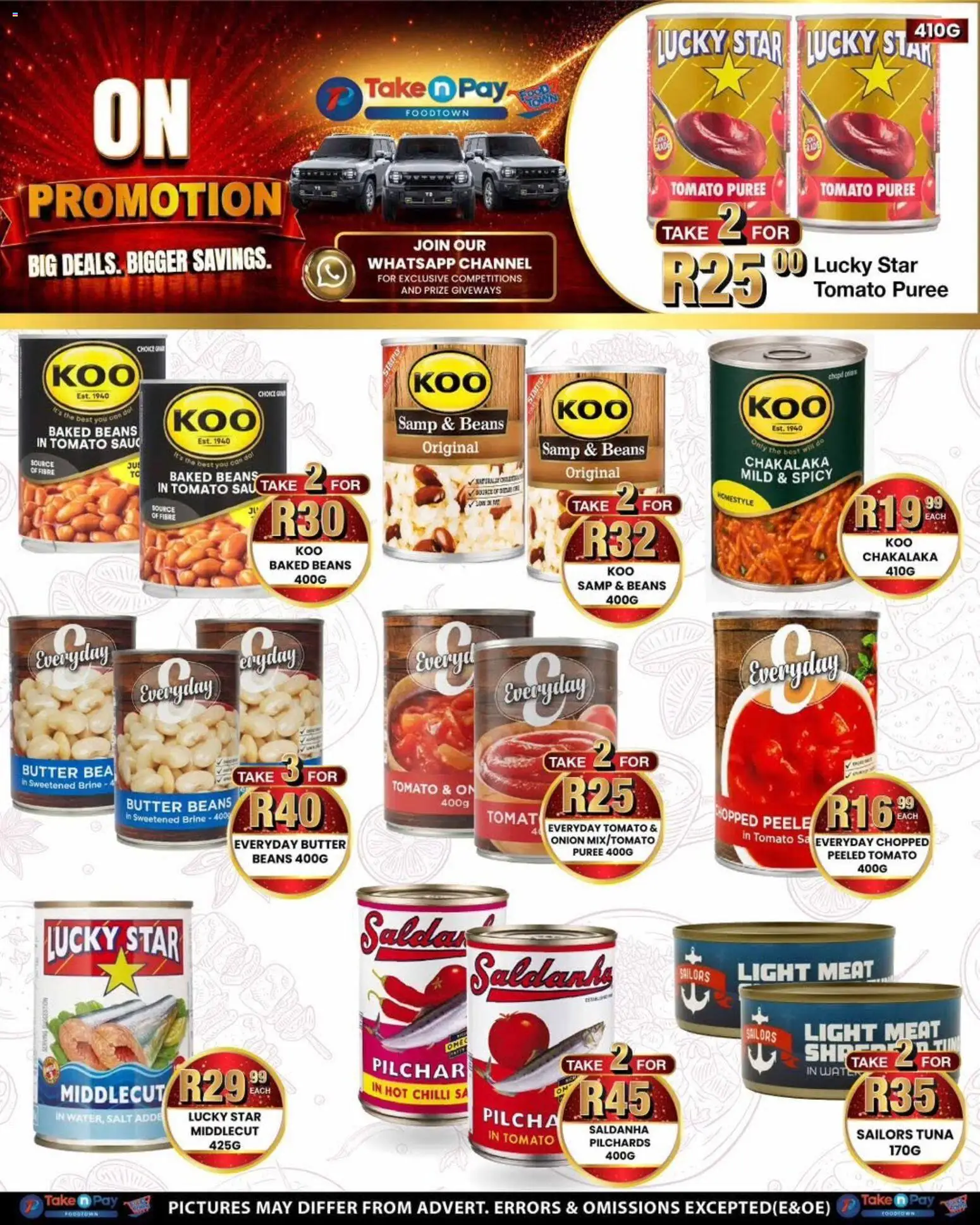 New Take n Pay catalogue – valid from 29/06/2026 | Page: 15 | Products: Tuna, Beans, Light, Chilli