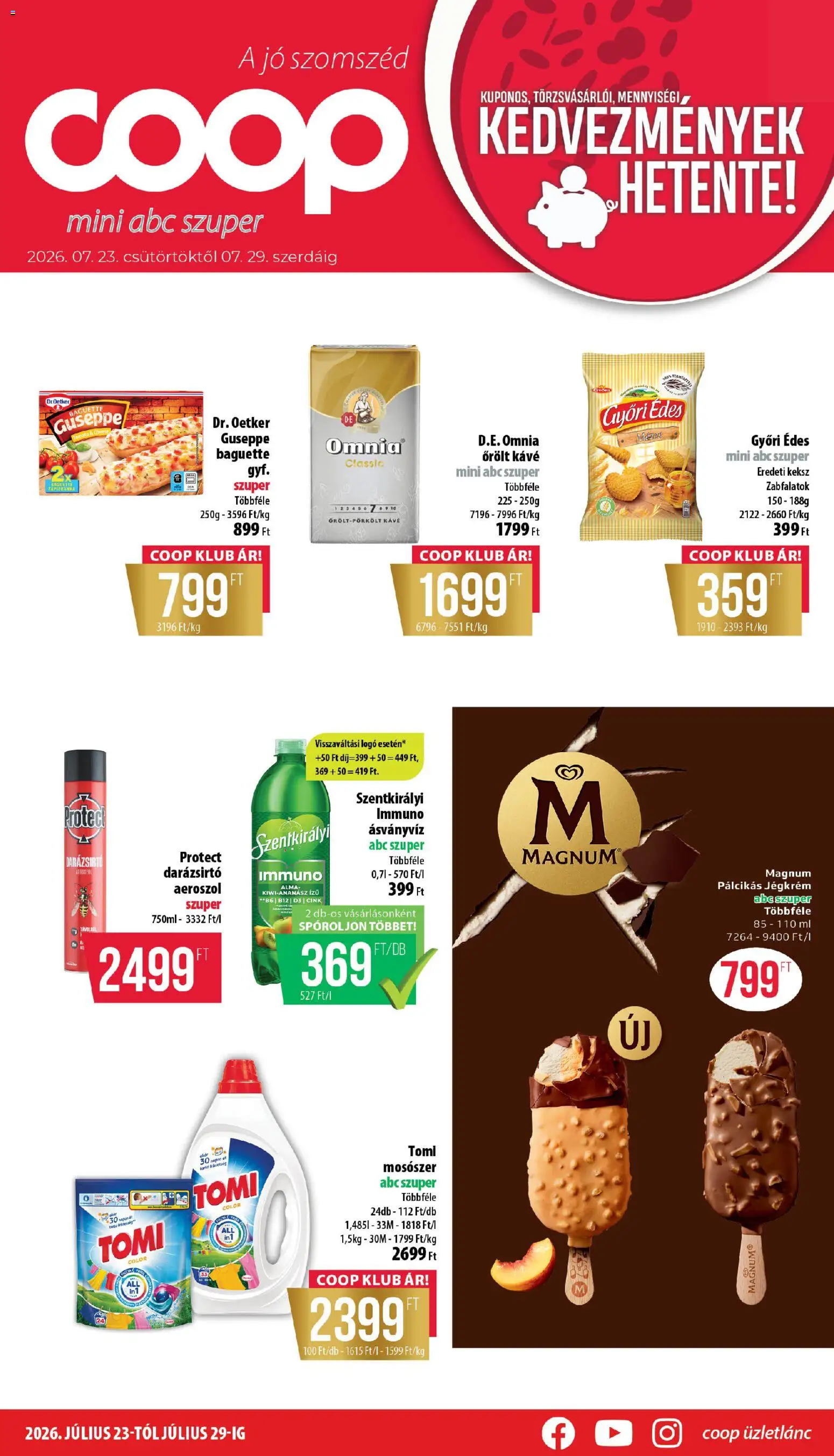 Akciós újság új COOP catalogue cover