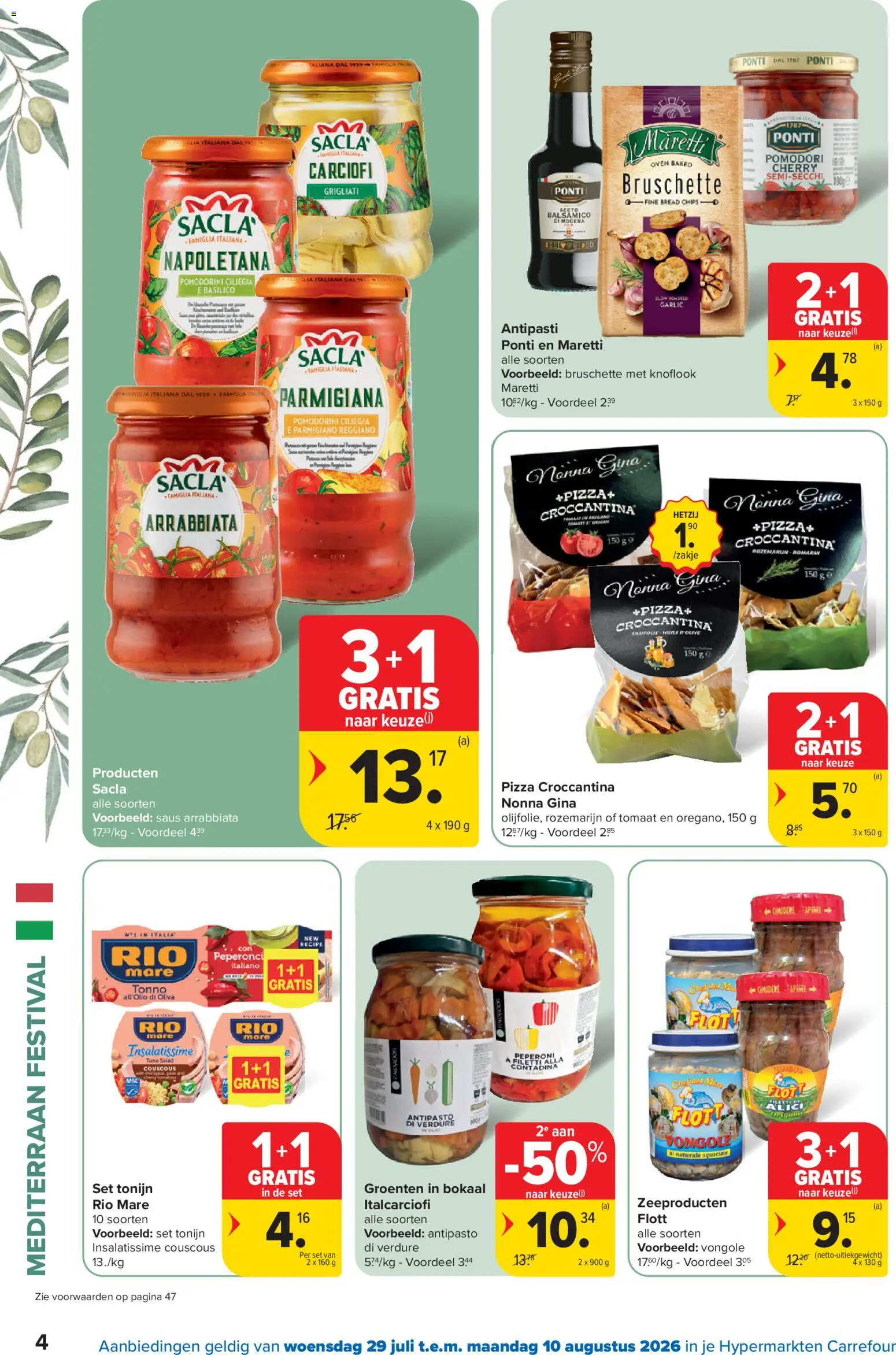 {H1} | Pagina: 4 | Producten: Chips, Tonijn, Saus, Knoflook
