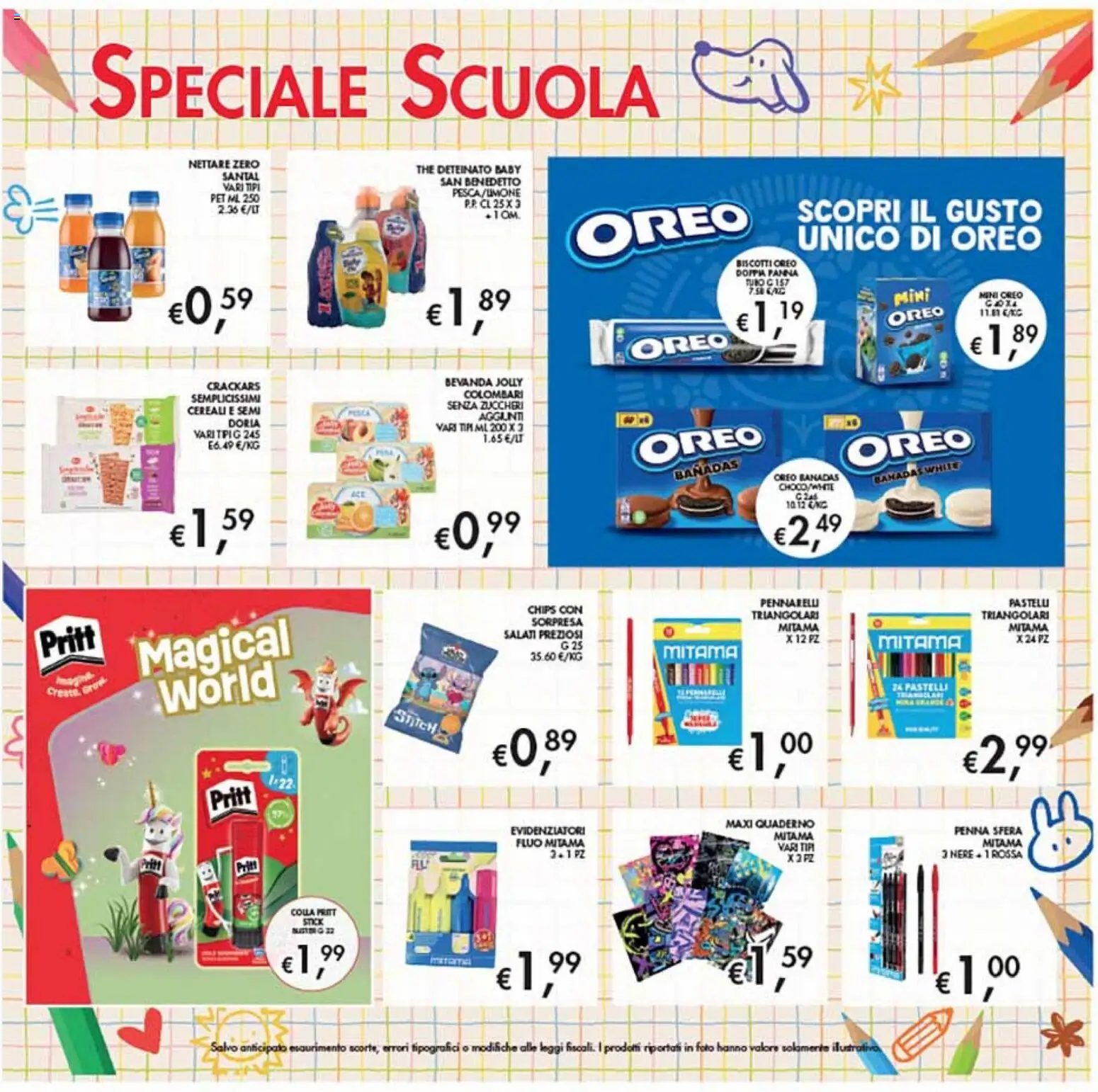 Volantino Coal del 27/08/2026 | Pagina: 17 | Prodotti: Biscotti, Colla, Oreo, Pennarelli