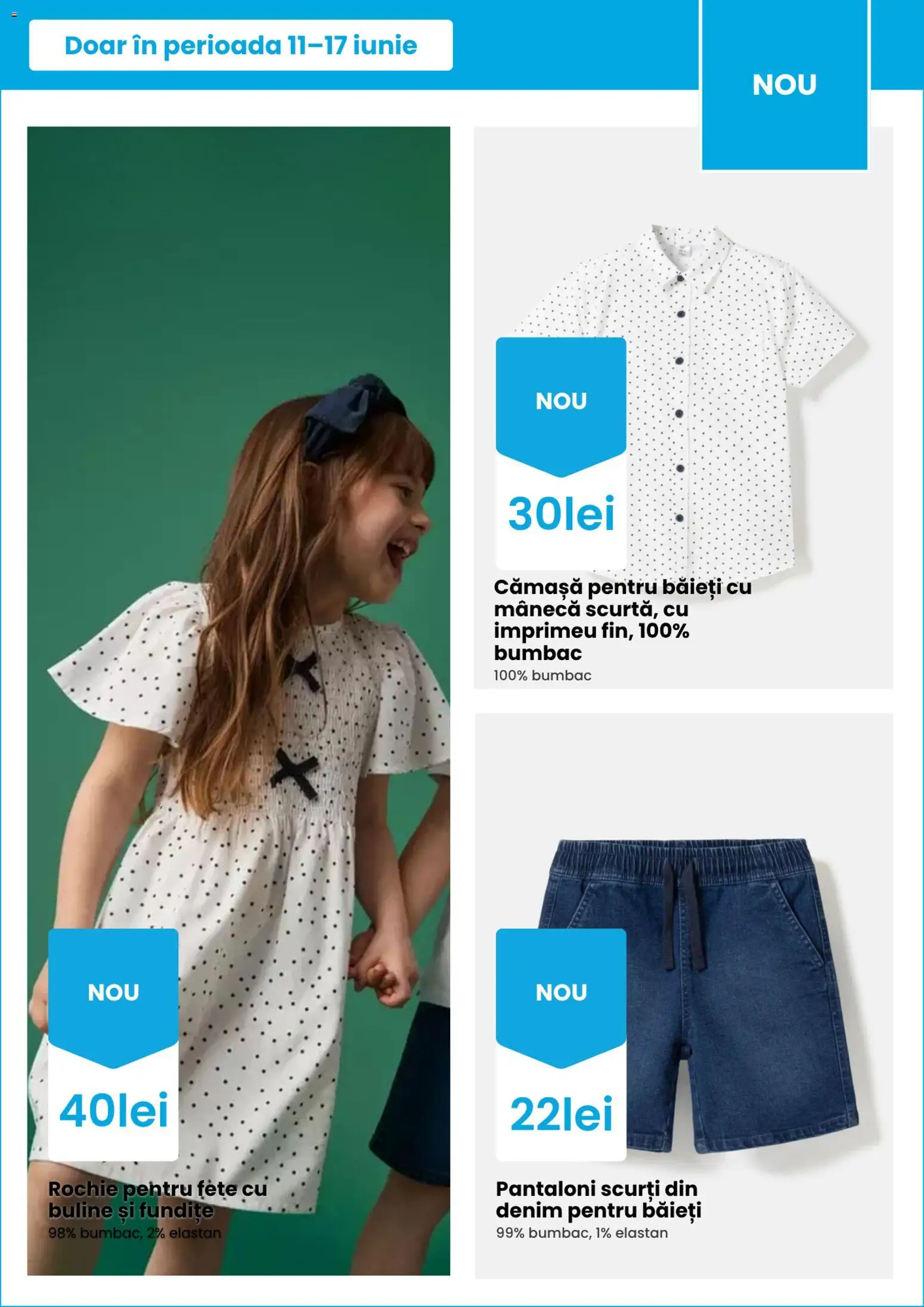 Noul catalog Pepco – valabil de la 11.06.2026 | Pagină: 4 | Produse: Rochie, Pantaloni, Pantaloni scurți
