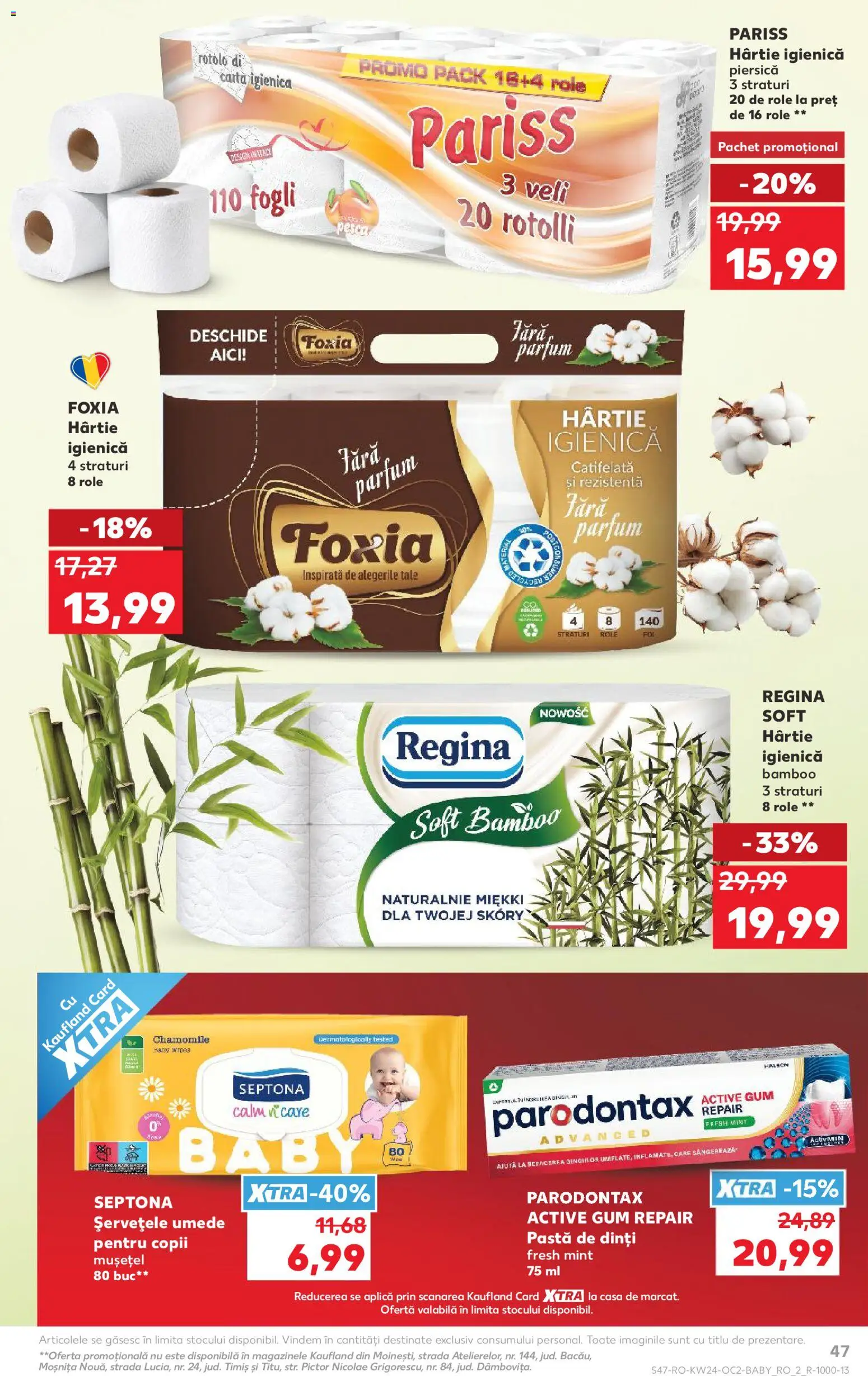 Noul catalog Kaufland – valabil de la 10.06.2026 | Pagină: 47 | Produse: Piersică, Parfum, Pastă de dinți, Yaşlı Köpek Konservesi