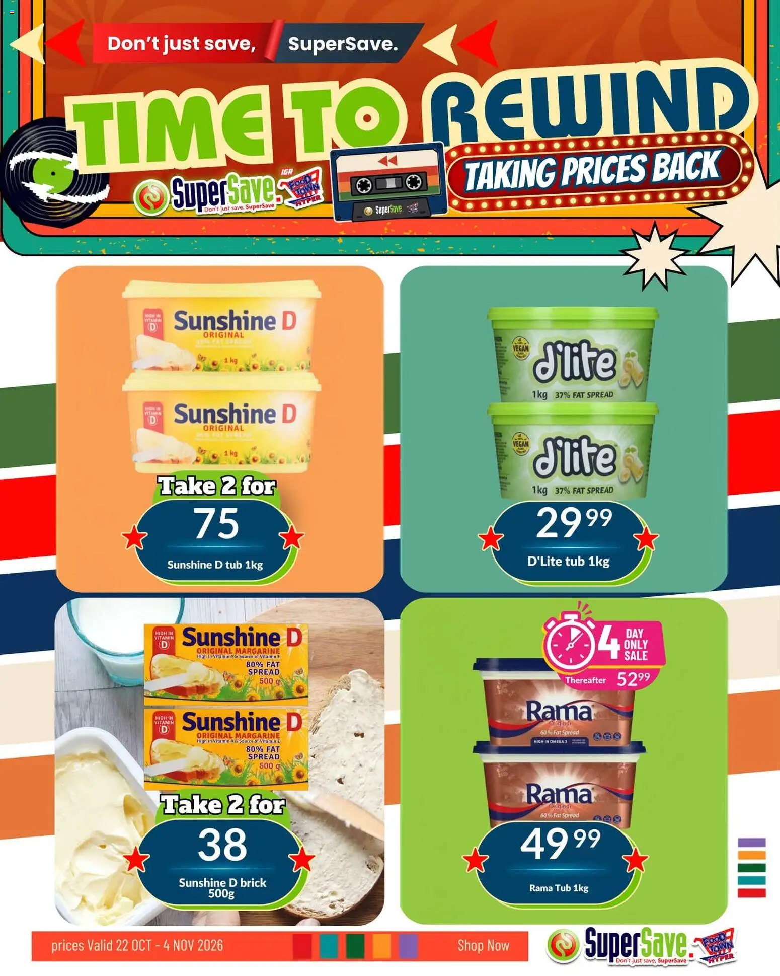New Super Save catalogue – valid from 22/10/2026 | Page: 18 | Products: Spread, Omega 3, Margarine, Fat spread