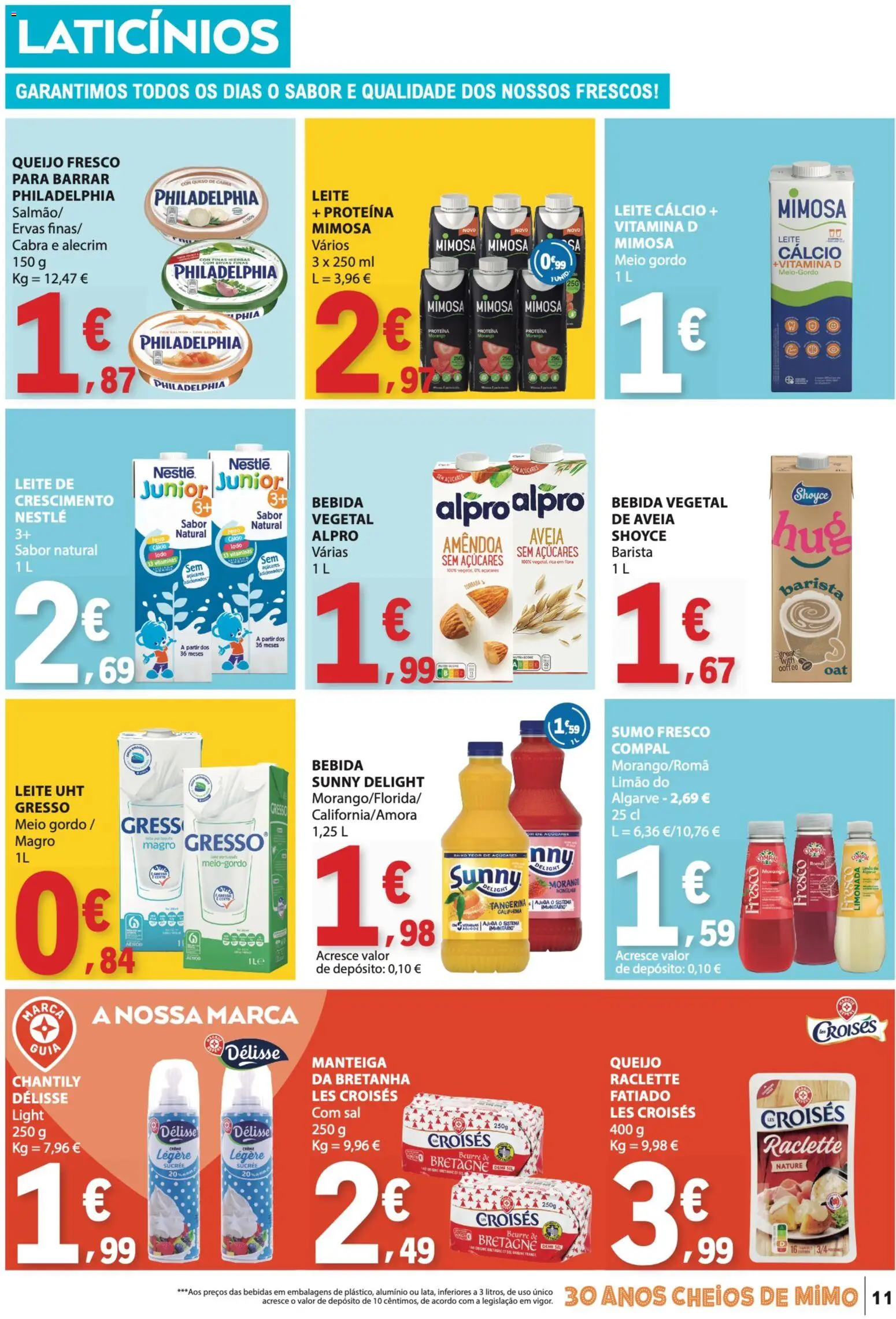 E.Leclerc folheto │ válido de 04.06.2026 | Página: 11 | Produtos: Cálcio, Sal, Nestlé, Sumo