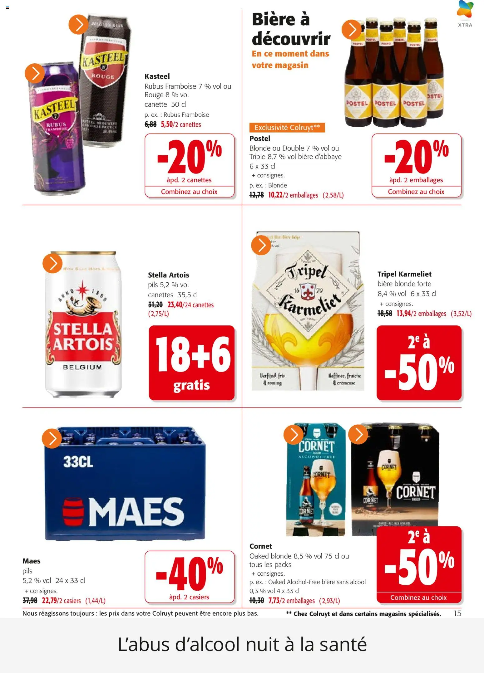{H1} | Page: 15 | Produits: Framboise, Bière blonde, Bière, Bière sans alcool