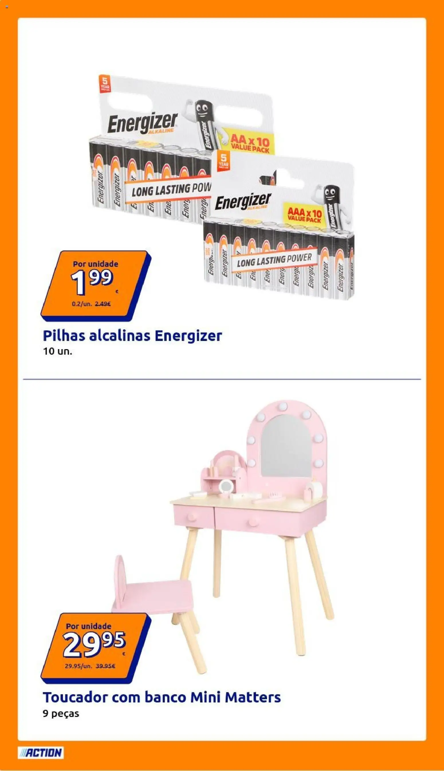 Action folheto │ válido de 21/10/2026 | Página: 12 | Produtos: Banco, Pilhas