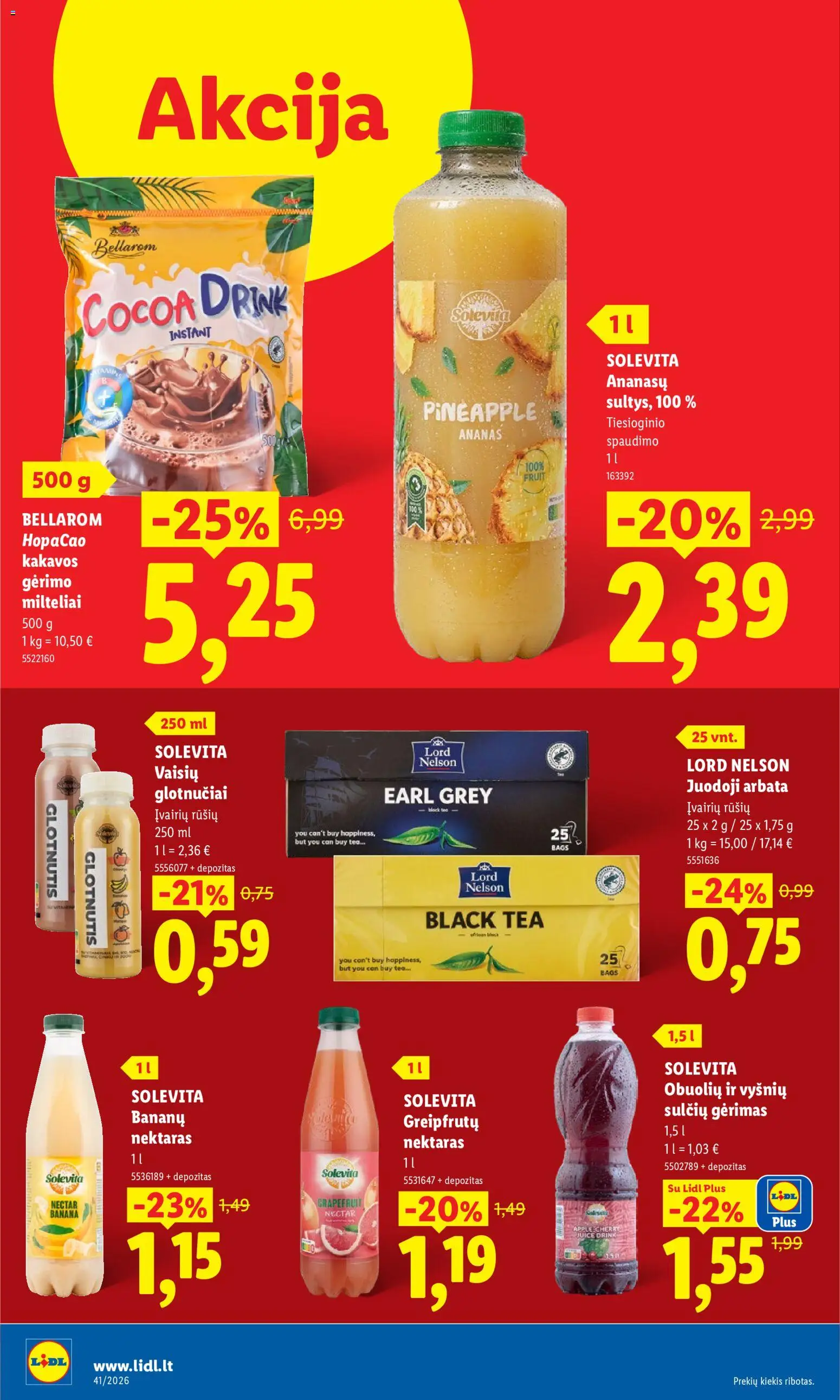 LIDL akcijos nuo 2026.10.05 | Puslapis: 42 | Prekių: Juodoji arbata, Arbata
