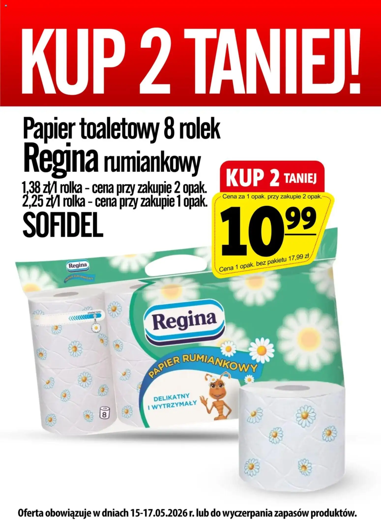 Prim Market promocja - Papier Toaletowy Regina Rumiankowy od 15.05.2026 | Strona: 1