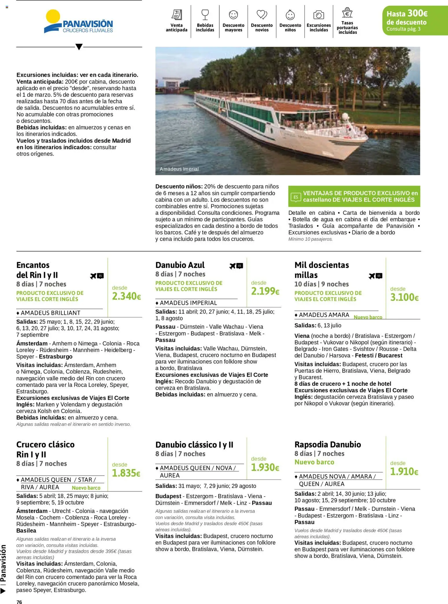 Viajes El Corte Inglés Semana del Crucero │ válido desde el 07.01.2026 | Página: 77 | Productos: Colonia, Café, Té, Navegación