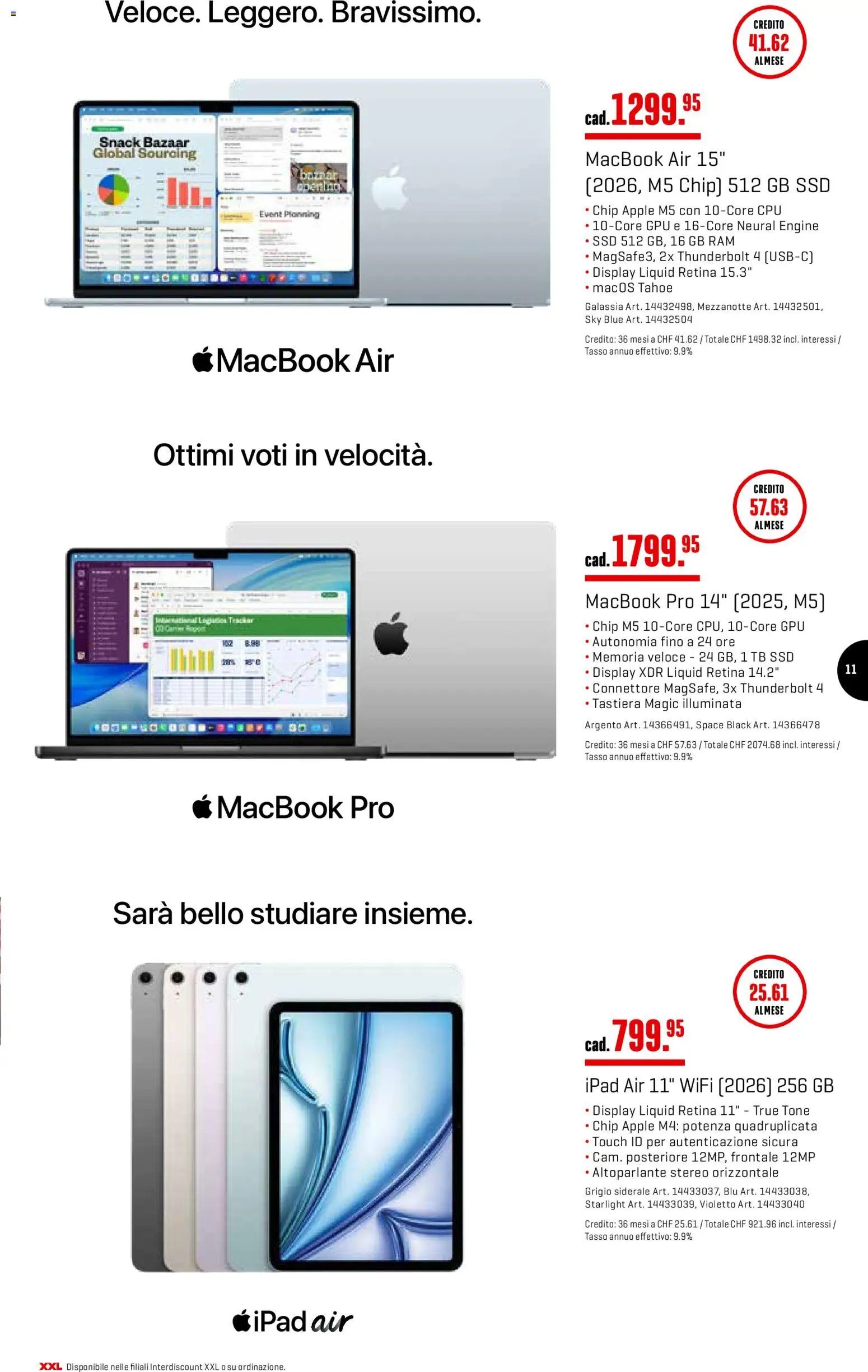 Interdiscount aktionen IT – gültig ab 03.08.2026 | Seite: 11 | Produkte: Apple, Macbook, Ipad