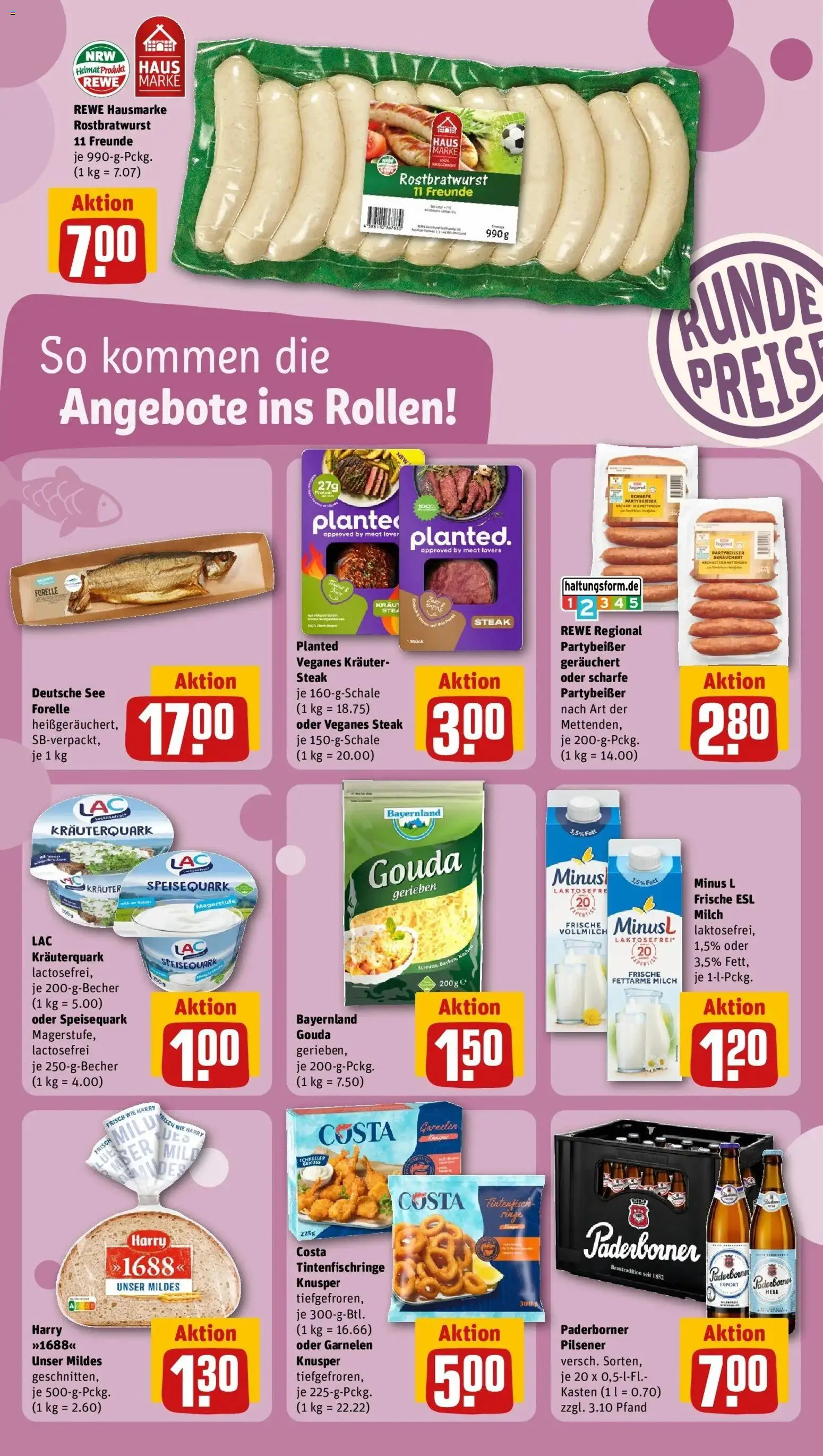 REWE Prospekt ab 14.09.2026 zum Blättern » Angebote | Seite: 21 | Produkte: Milch, Gouda, Garnelen, Speisequark