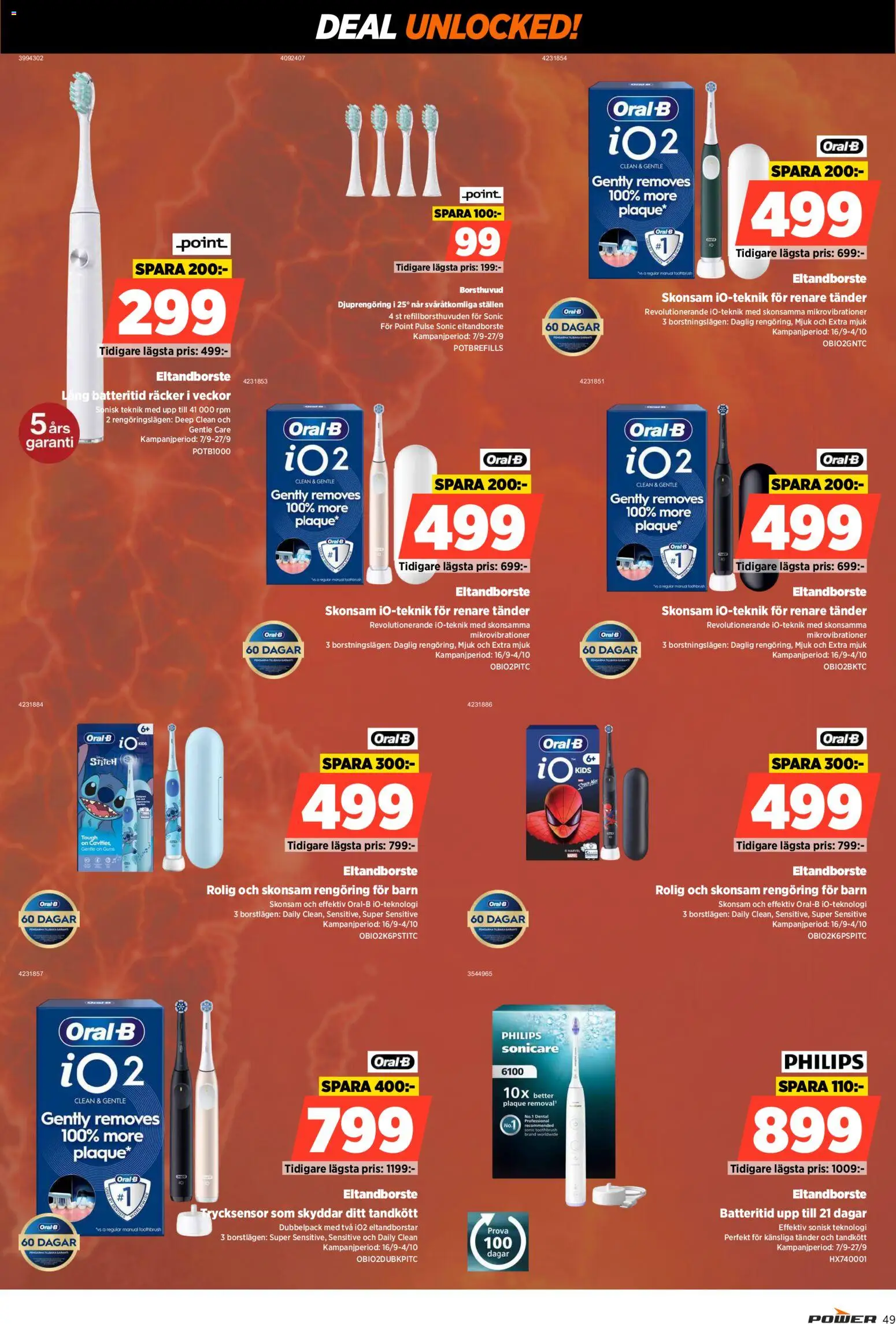 Power reklamblad aktuell från 14/09/2026 | Sida: 49 | Produkter: Eltandborste