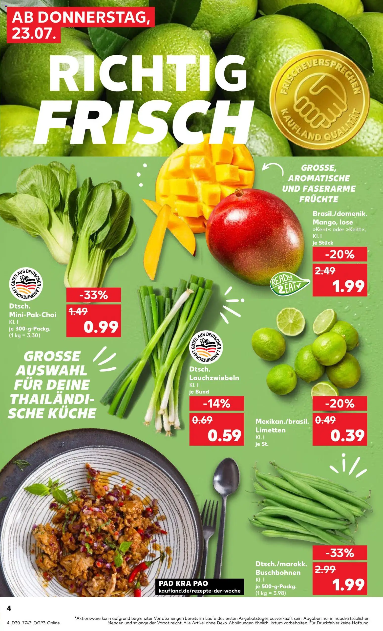 Kaufland Prospekt Völklingen – gültig ab 23.07.2026 | Seite: 4 | Produkte: Limetten, Küche