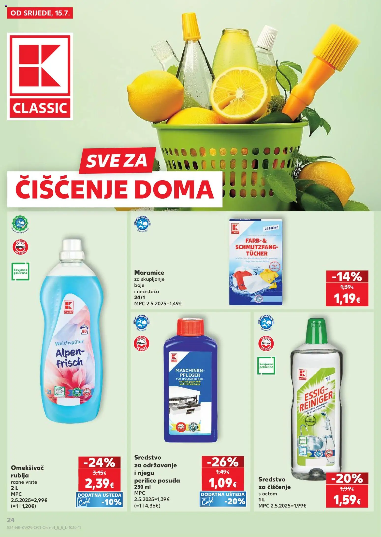 Kaufland katalog | vrijedi od 15.07.2026 | Stranica: 24 | Proizvodi: Omekšivač