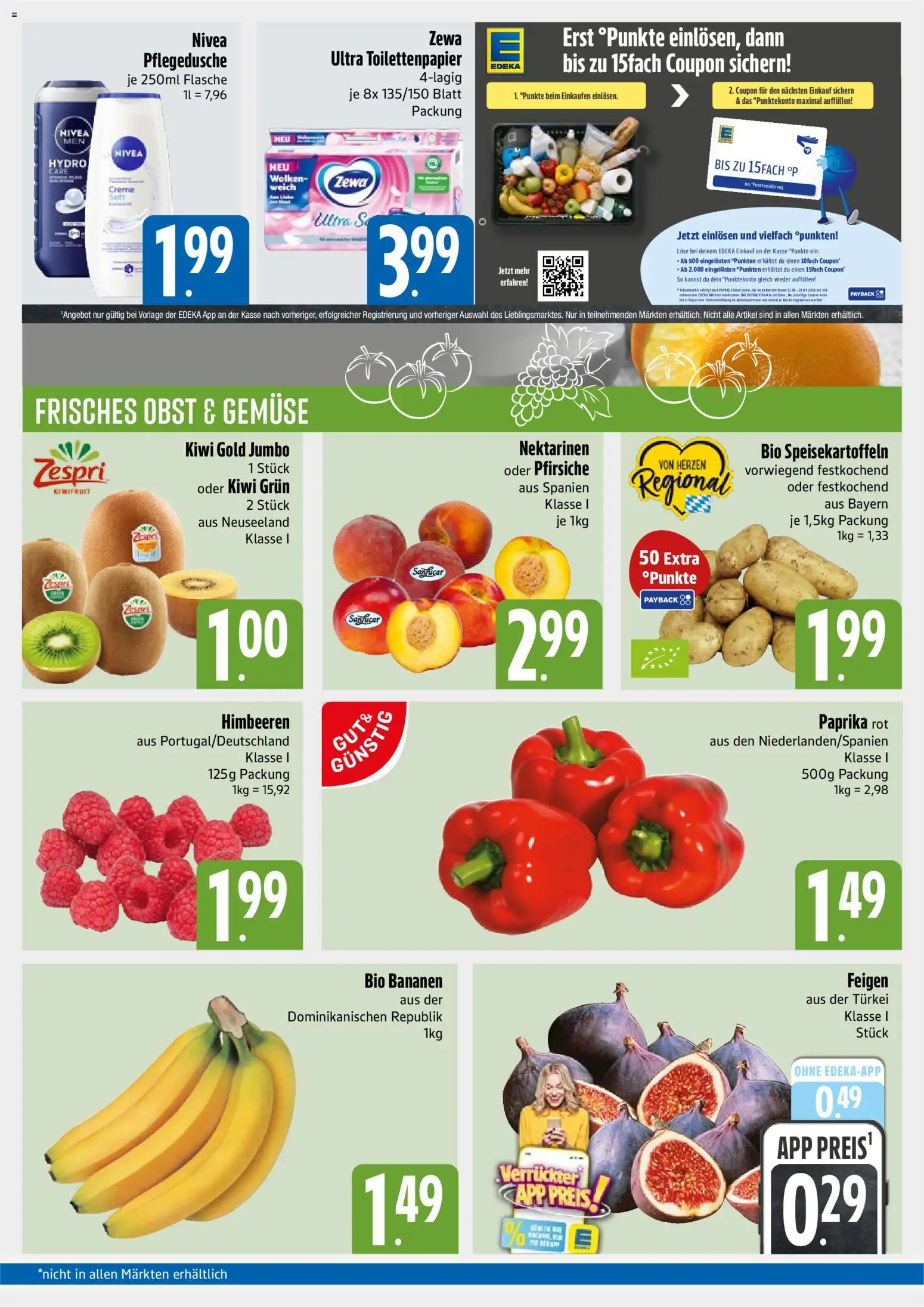 E xpress Prospekt – gültig ab 31.08.2026 | Seite: 3 | Produkte: Bananen, Obst, Feigen, Toilettenpapier
