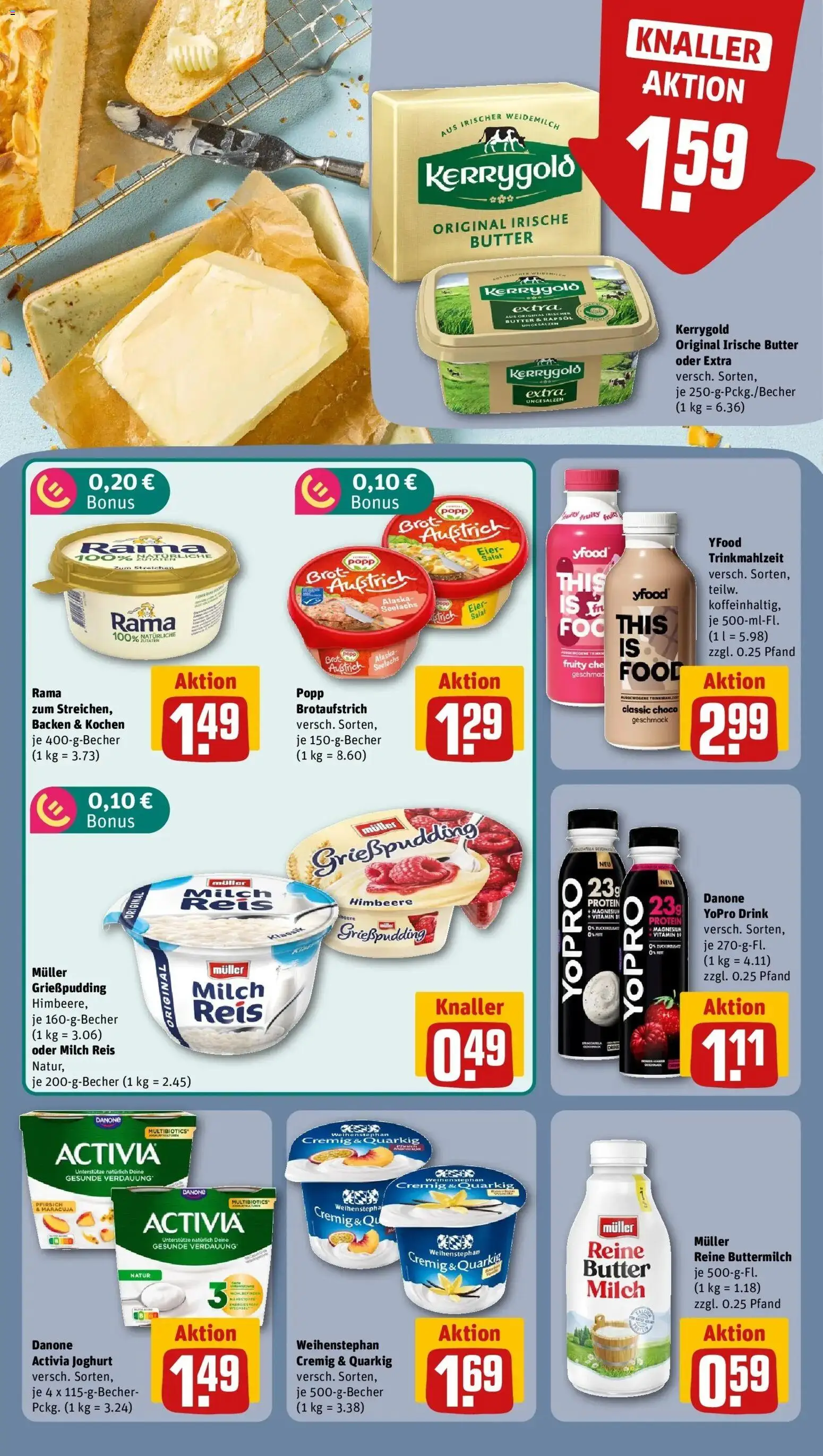 REWE Prospekt ab 26.10.2026 zum Blättern » Angebote | Seite: 13 | Produkte: Activia, Buttermilch, Himbeere, Salat