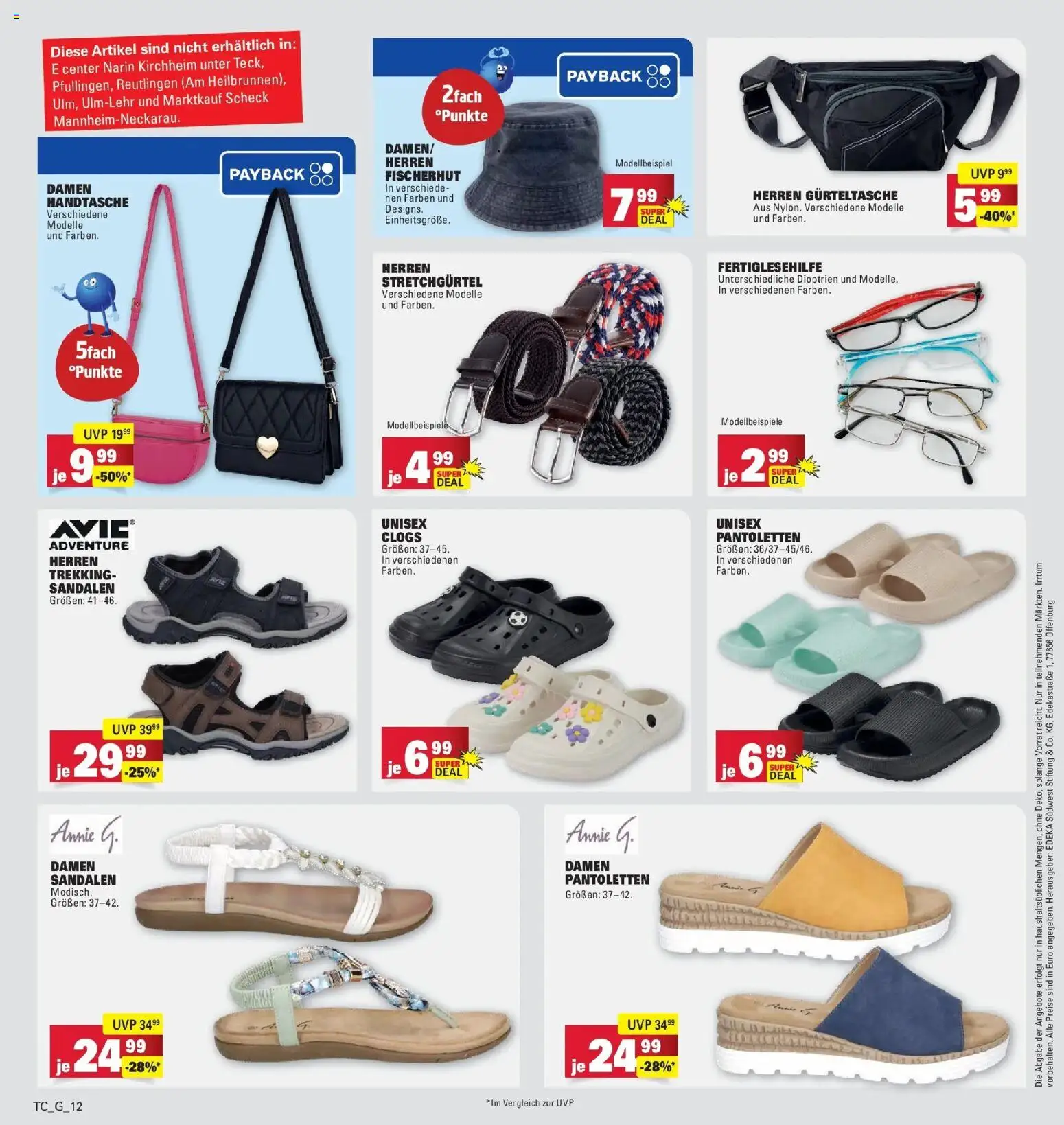 Edeka prospekt Göppingen	 – gültig ab 04.05.2026 | Seite: 46 | Produkte: Sandalen, Handtasche